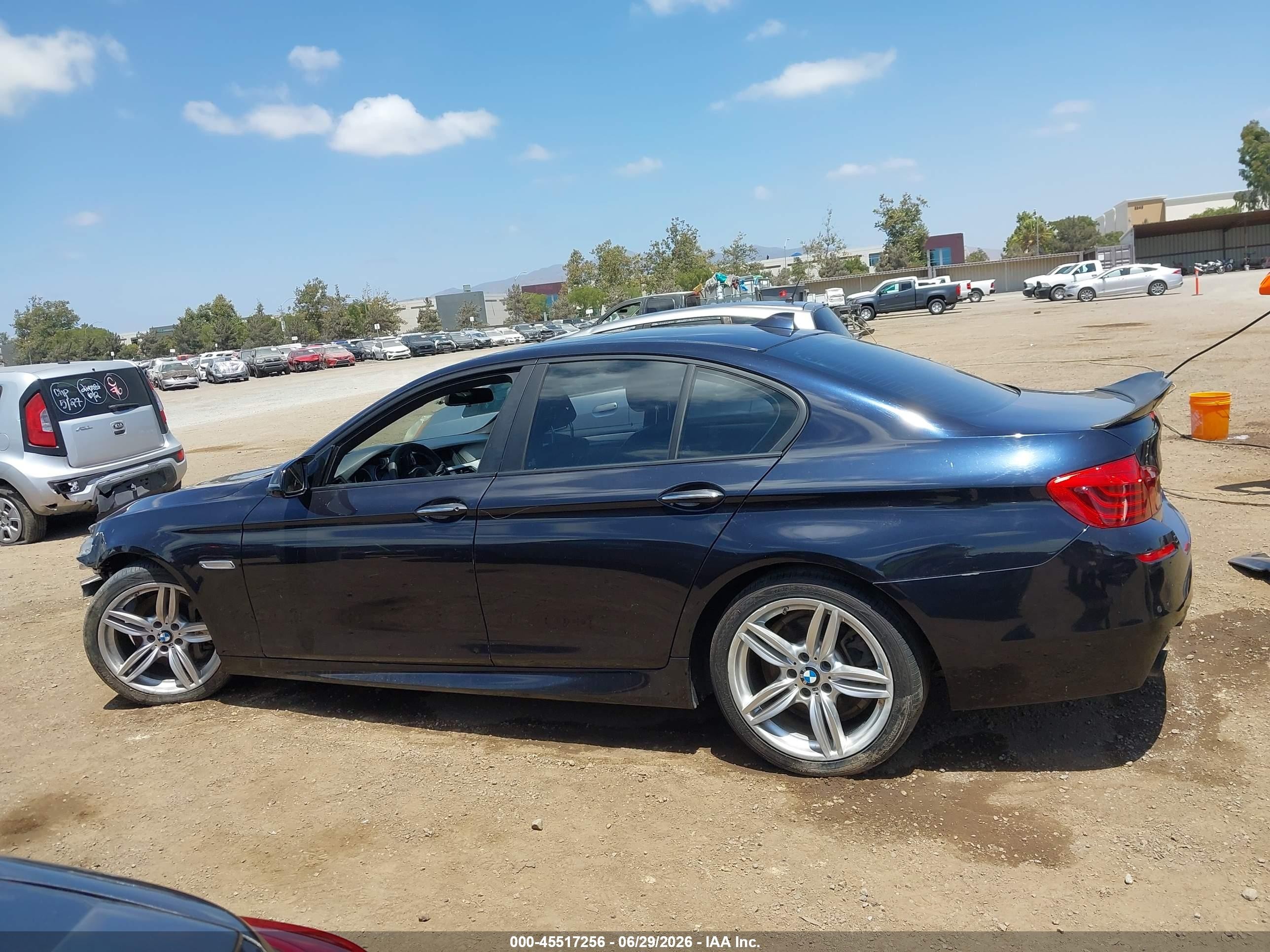 2014 Bmw 535i Black vin: WBA5B1C54ED476276