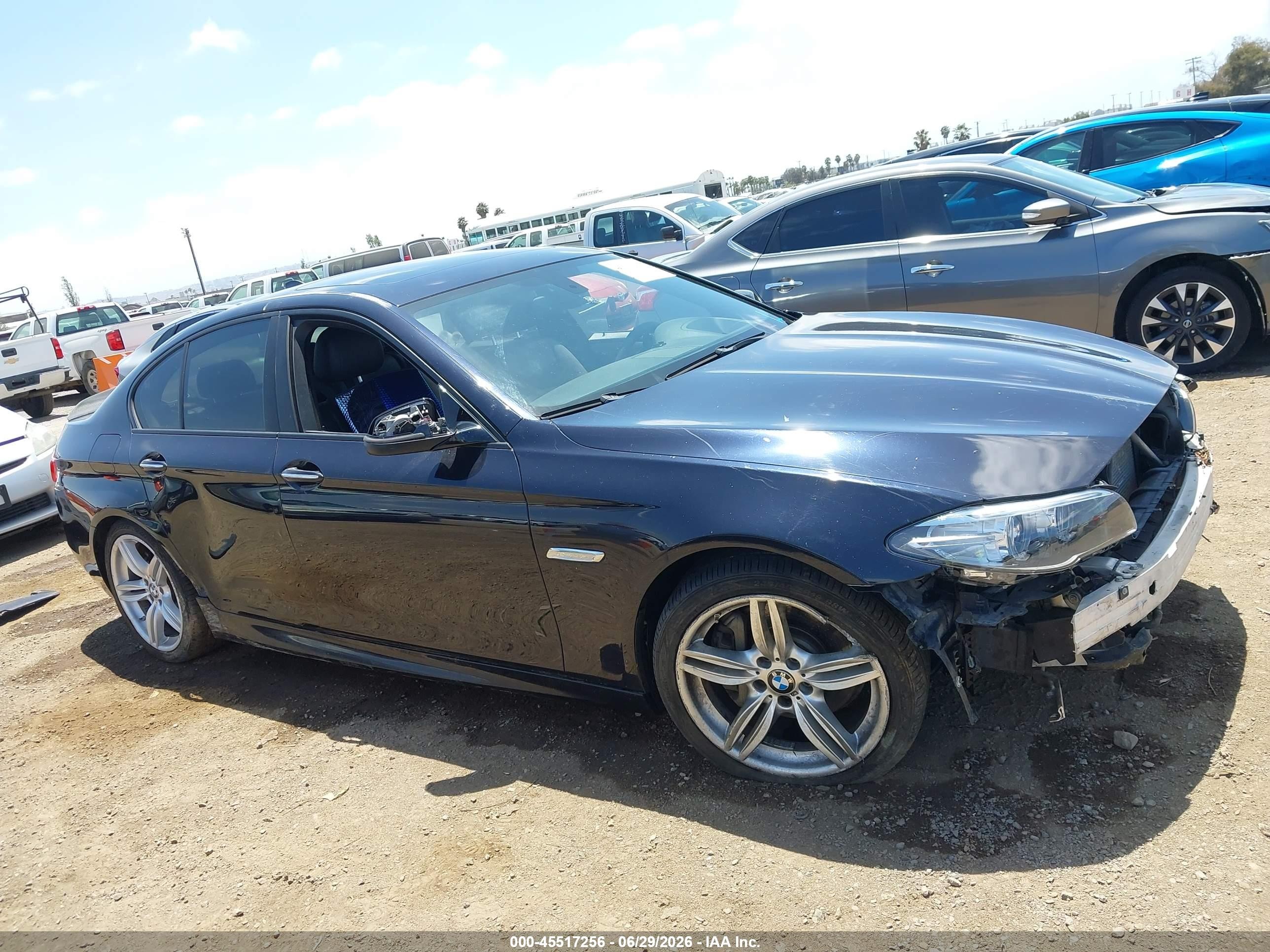 2014 Bmw 535i Black vin: WBA5B1C54ED476276