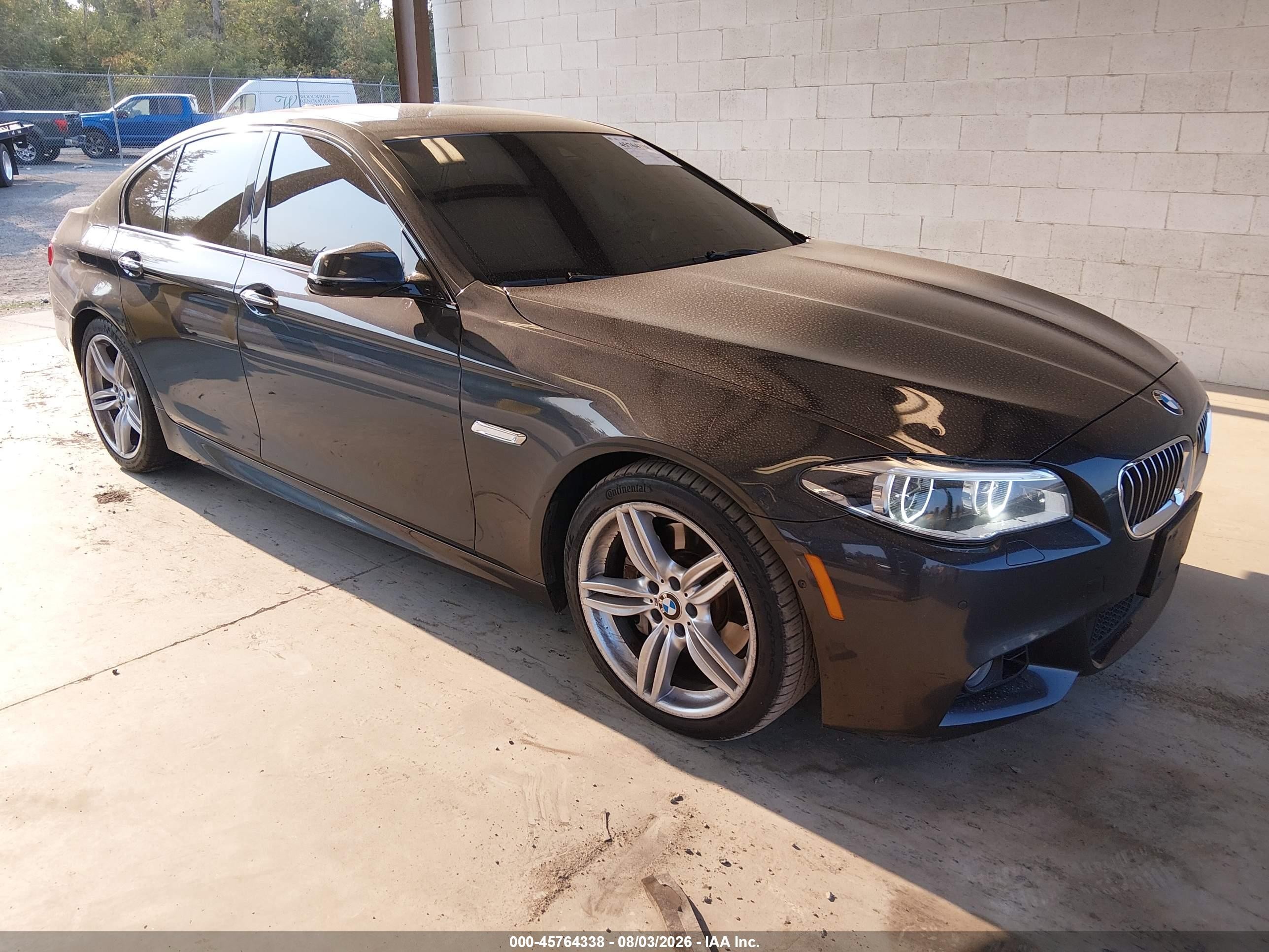 2015 Bmw 535i Black vin: WBA5B1C54FG125884