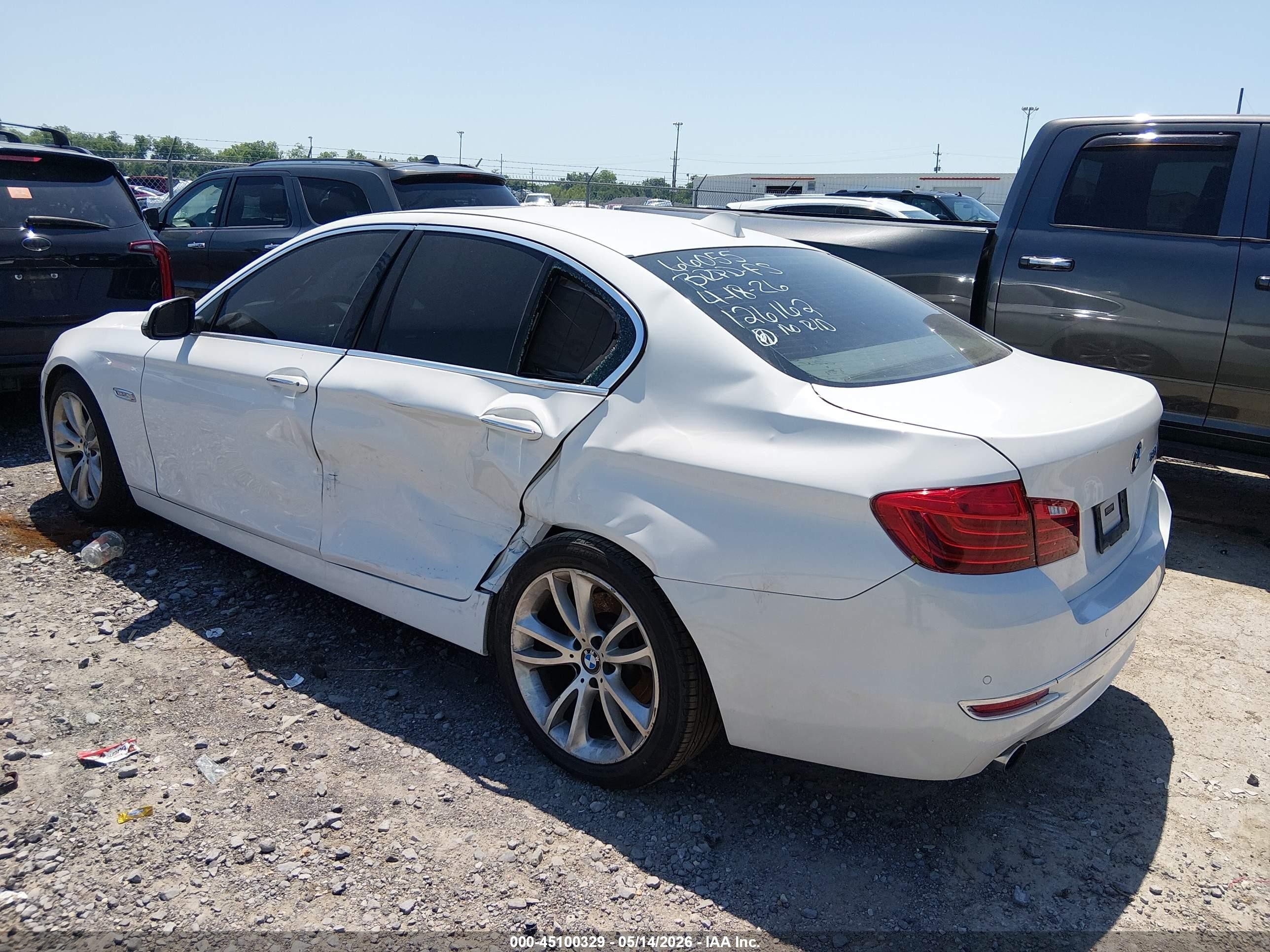 2015 Bmw 535i   White vin: WBA5B1C54FG126162