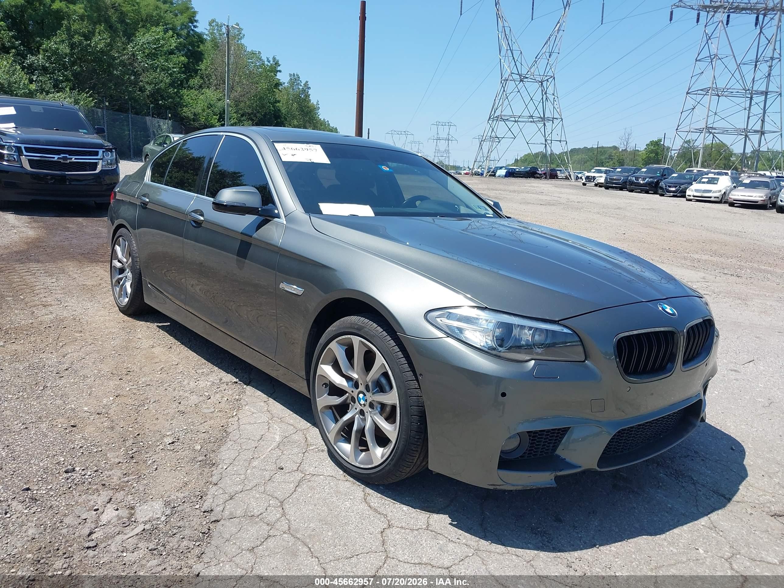 2014 Bmw 535i   Gray vin: WBA5B1C55ED474956