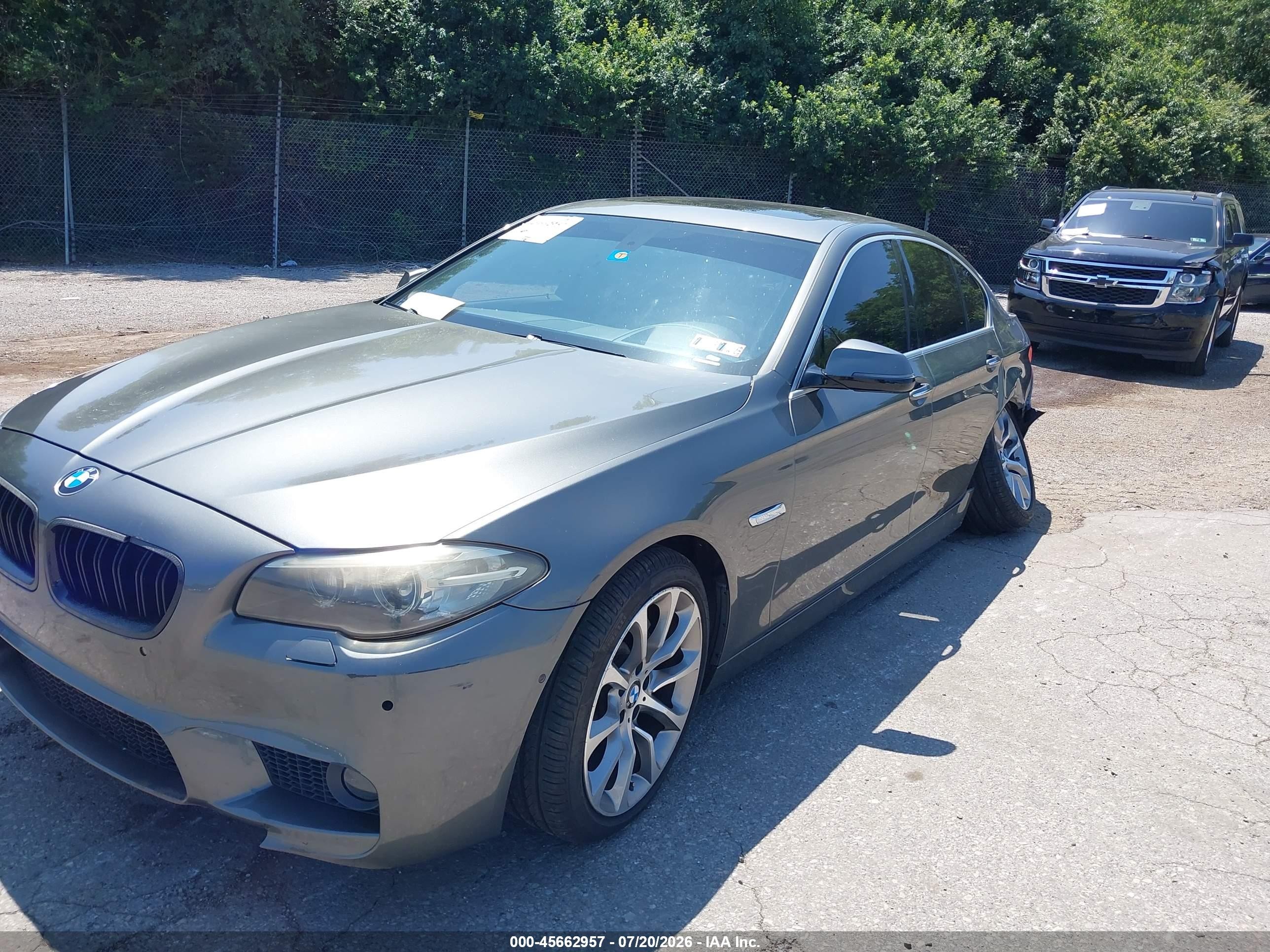 2014 Bmw 535i   Gray vin: WBA5B1C55ED474956