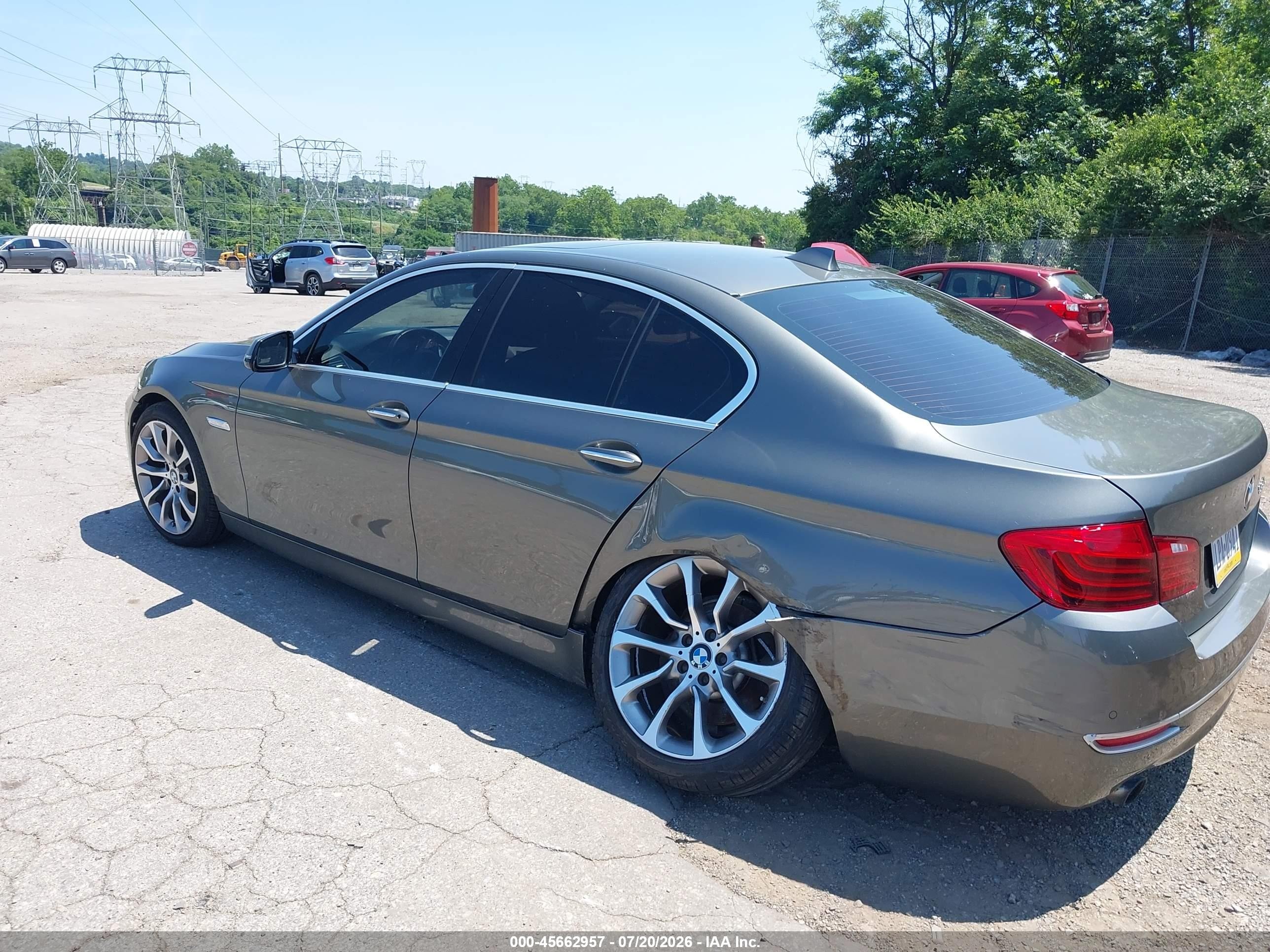 2014 Bmw 535i   Gray vin: WBA5B1C55ED474956