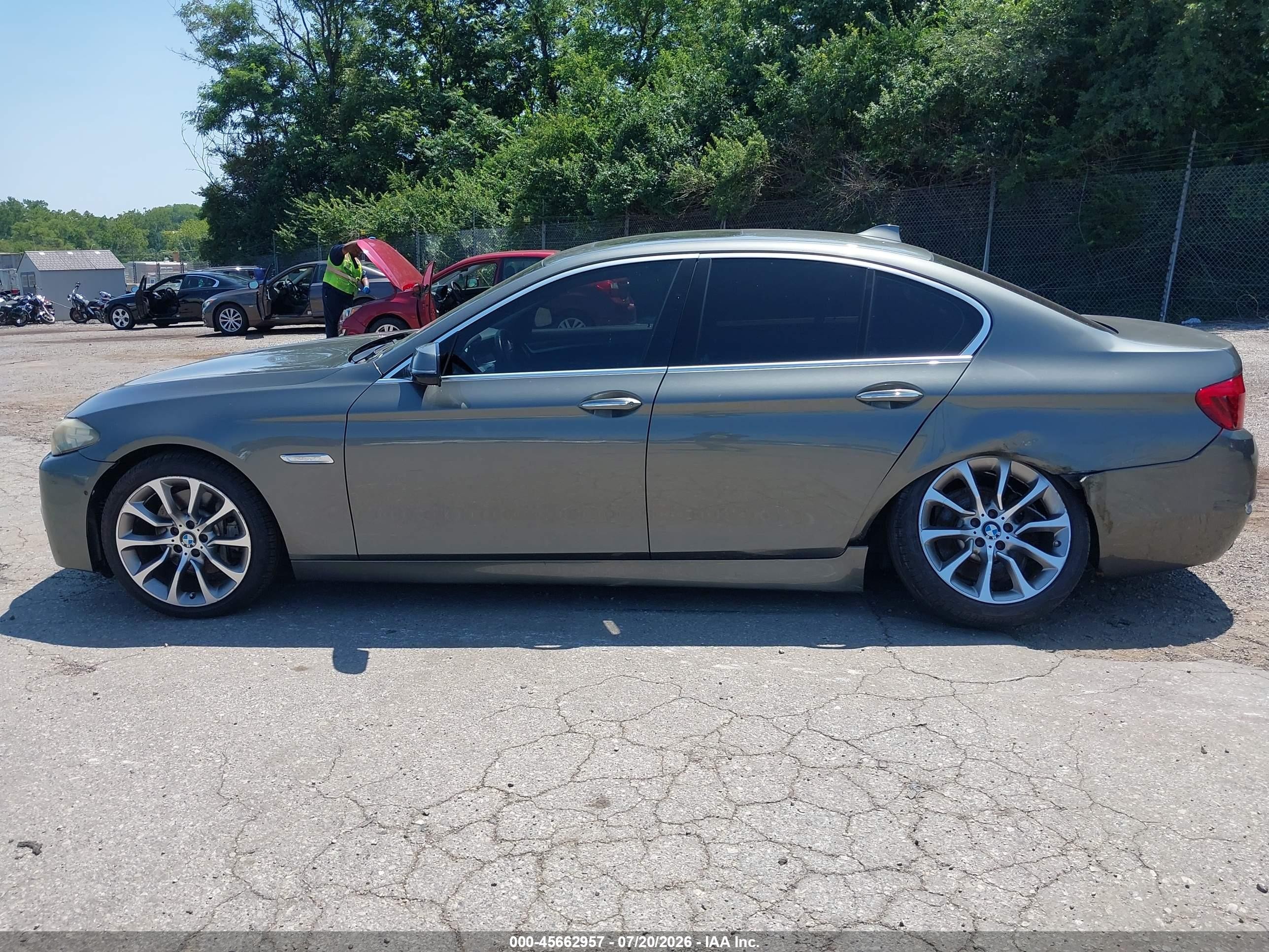 2014 Bmw 535i   Gray vin: WBA5B1C55ED474956