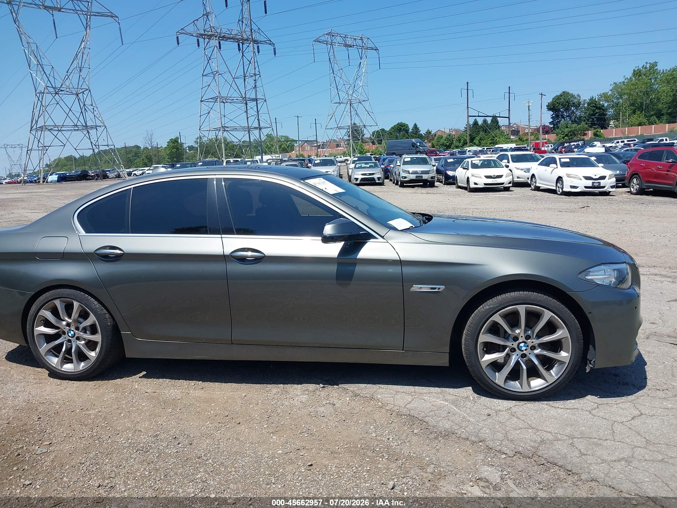 2014 Bmw 535i   Gray vin: WBA5B1C55ED474956