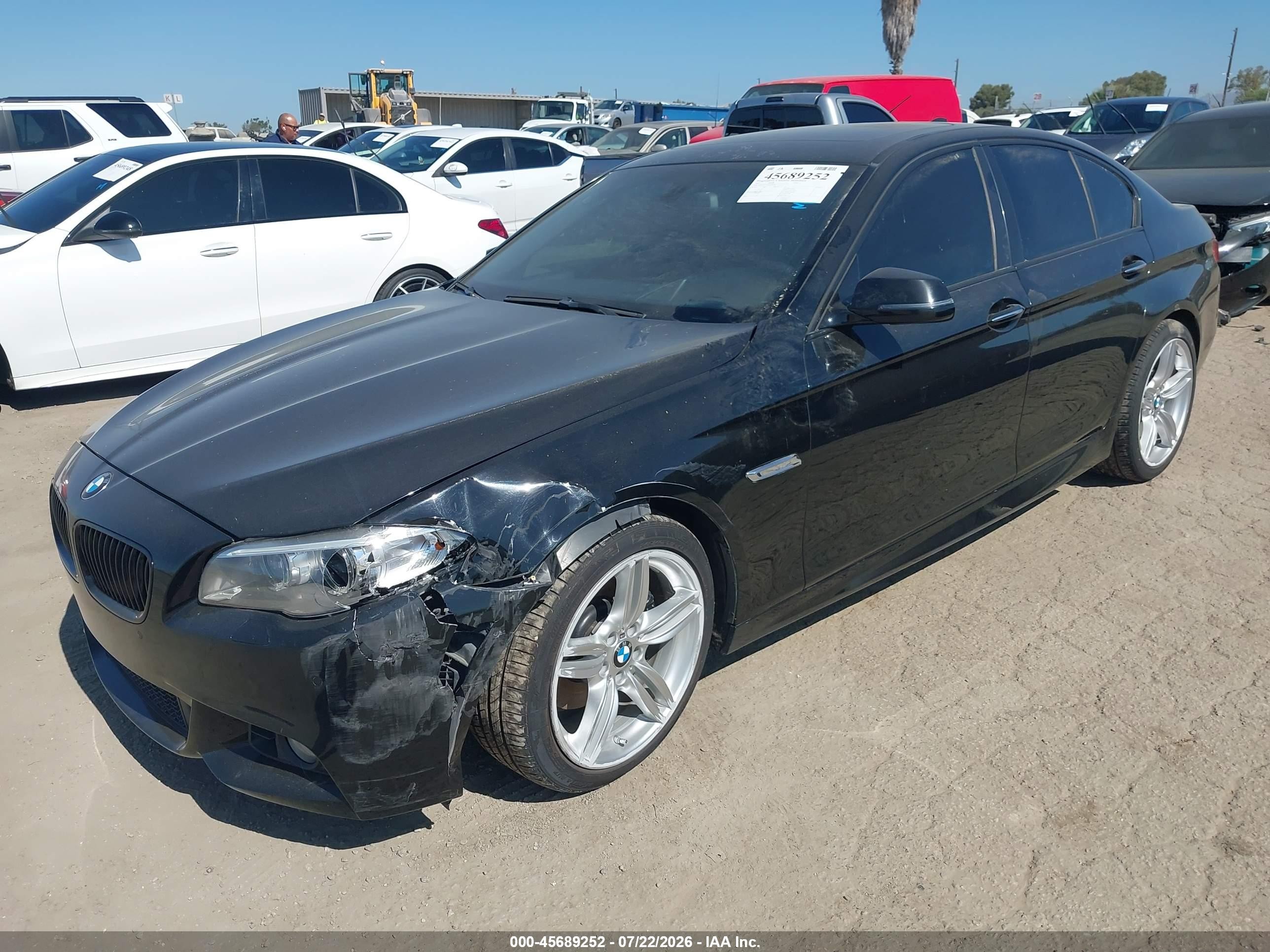 2014 Bmw 535i Black vin: WBA5B1C55ED478943