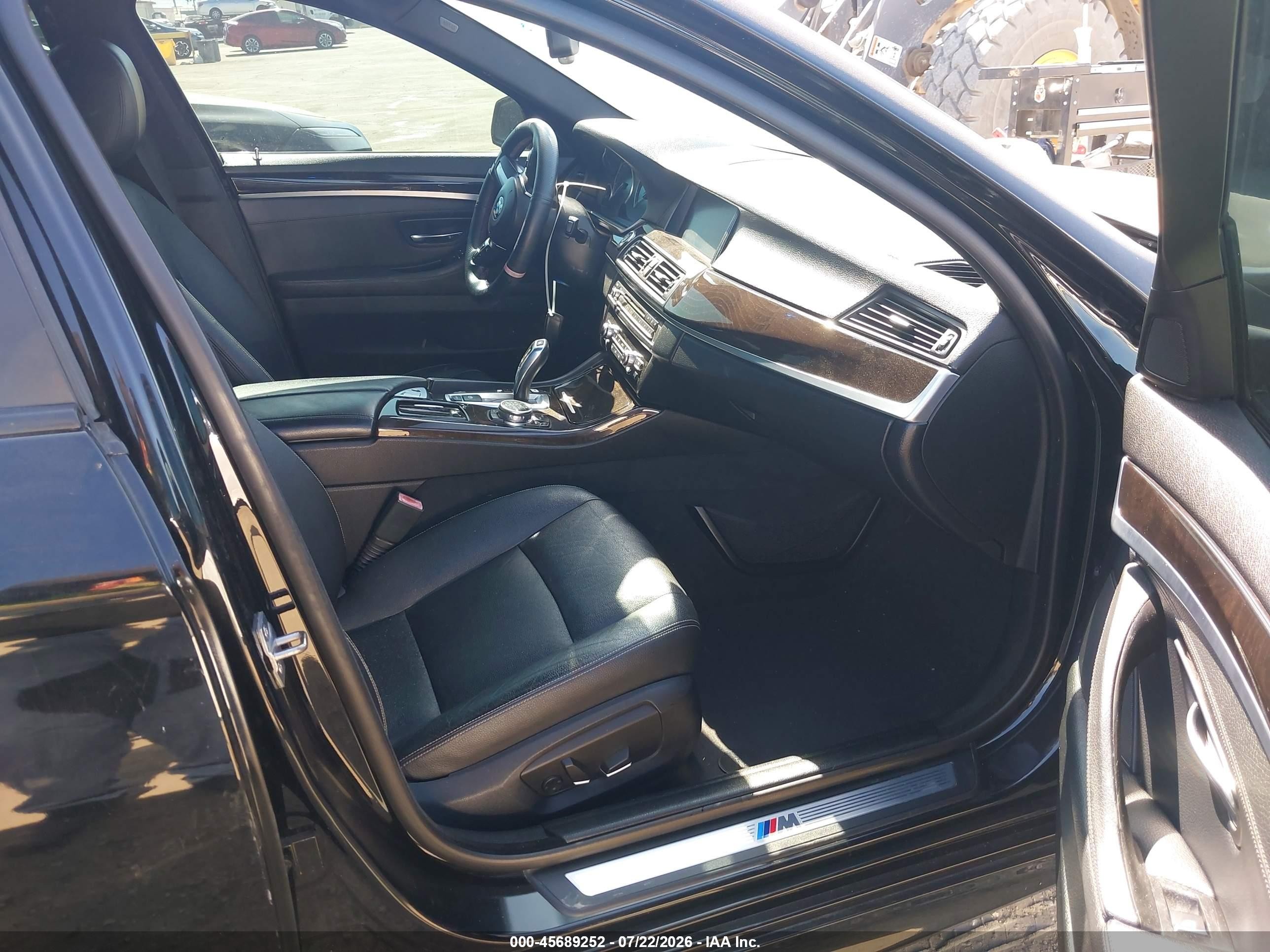 2014 Bmw 535i Black vin: WBA5B1C55ED478943