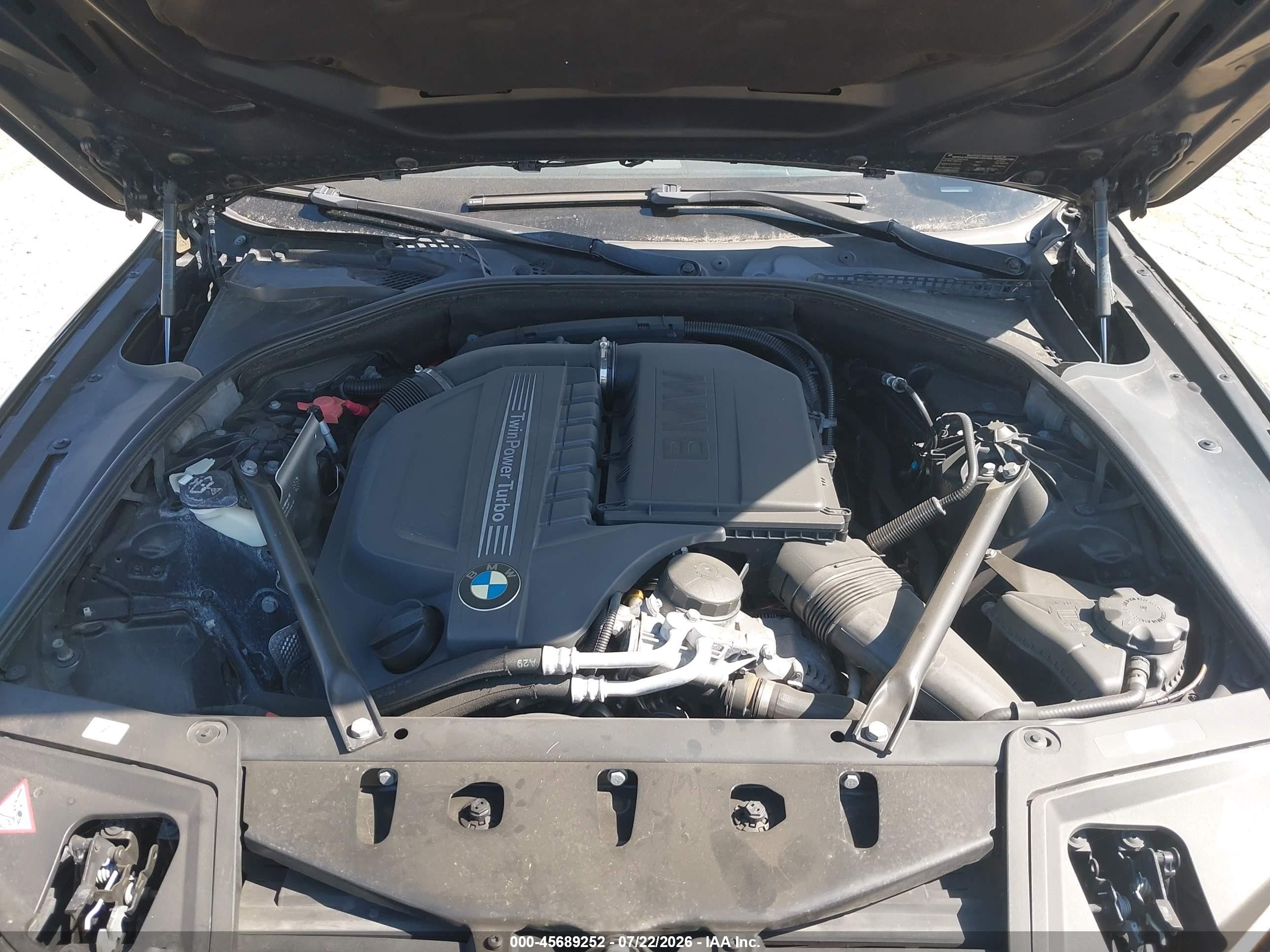 2014 Bmw 535i Black vin: WBA5B1C55ED478943