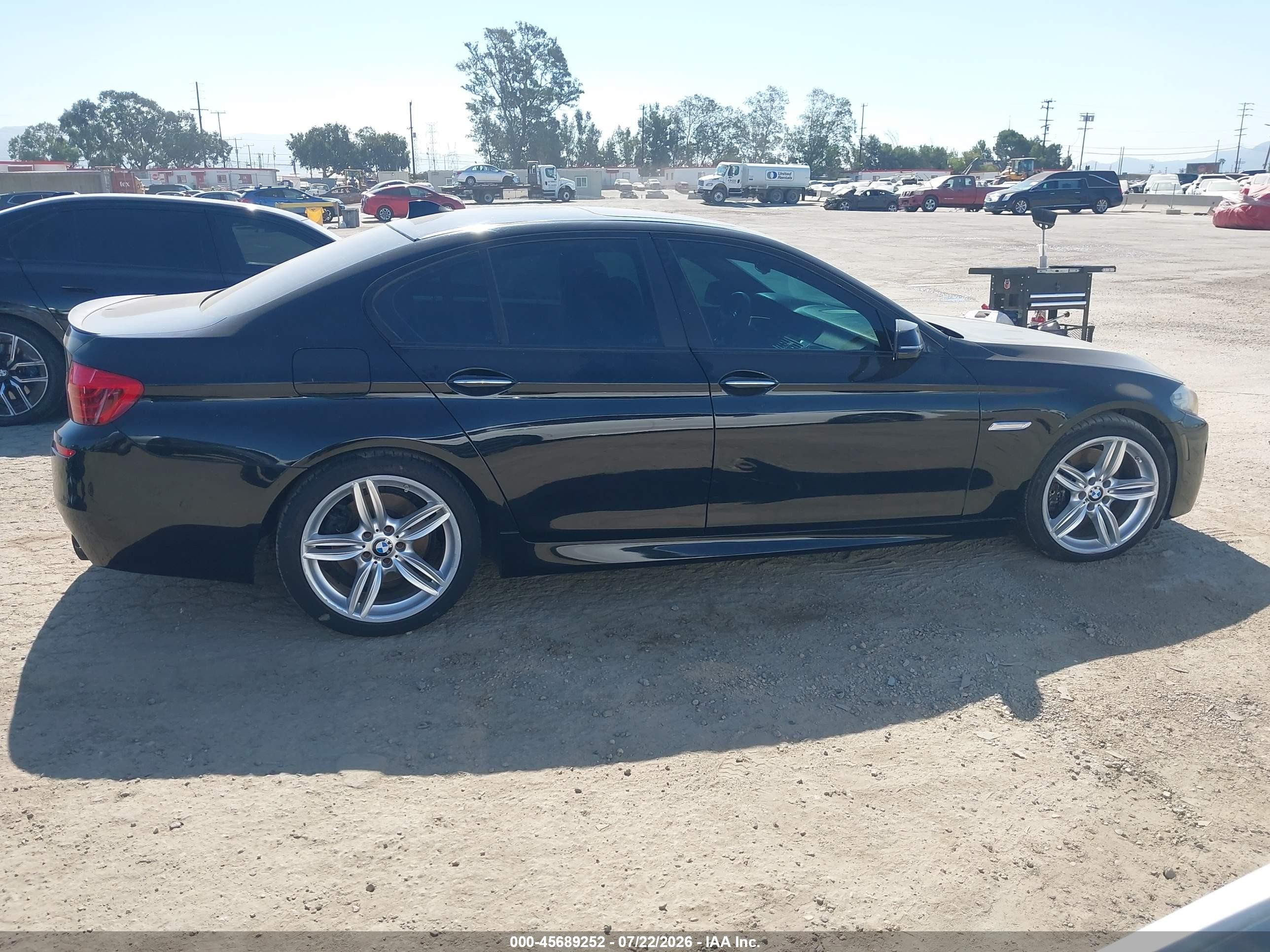 2014 Bmw 535i Black vin: WBA5B1C55ED478943