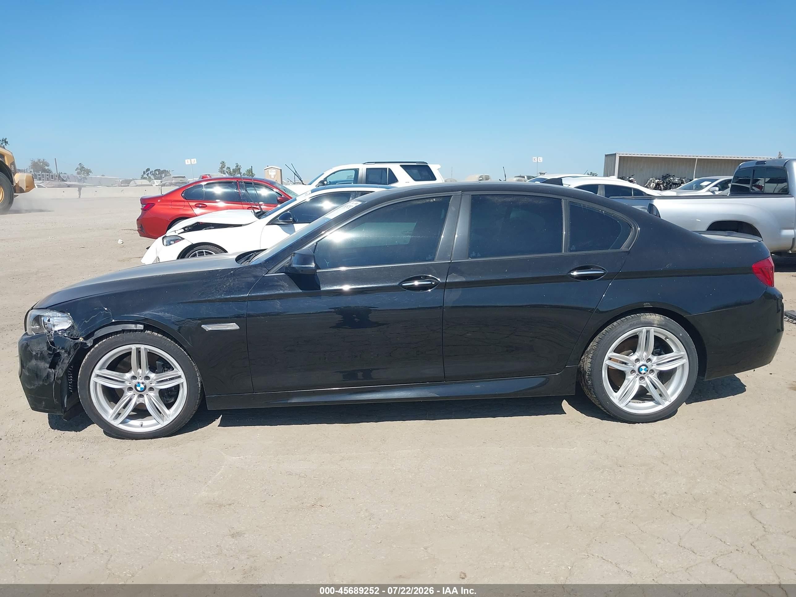 2014 Bmw 535i Black vin: WBA5B1C55ED478943