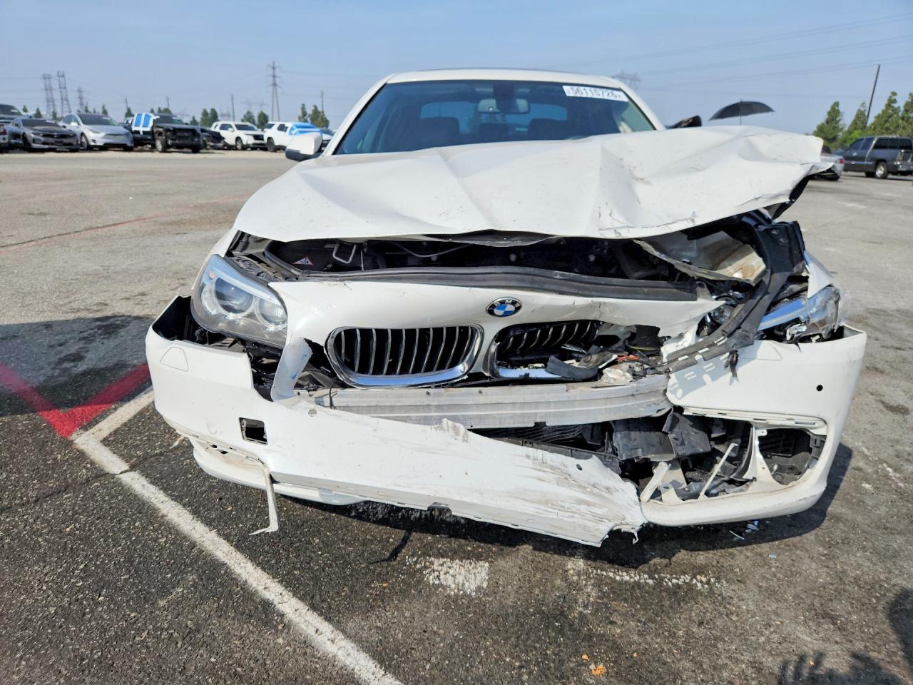 2014 Bmw 535 I White vin: WBA5B1C55ED479915