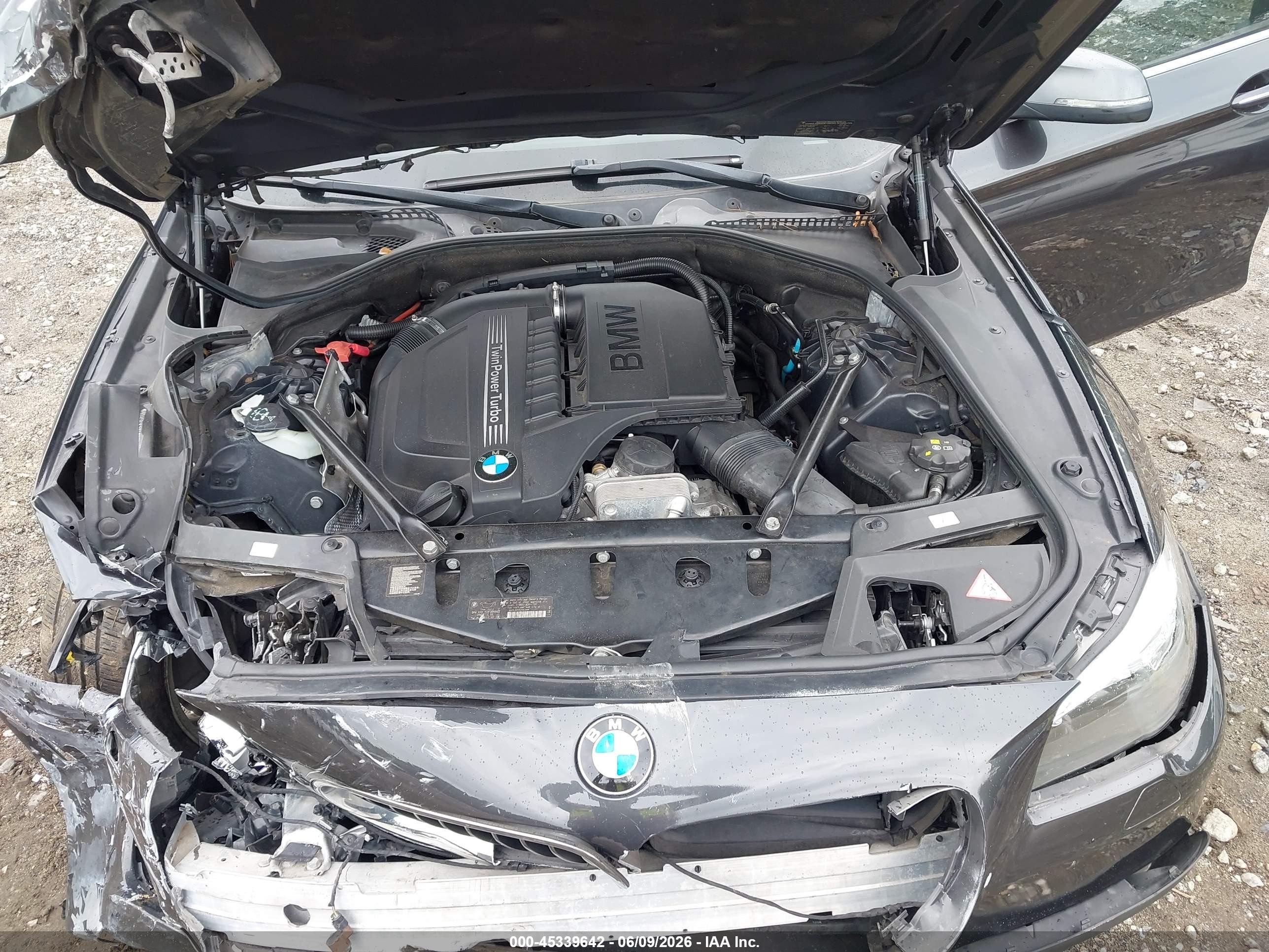 2015 Bmw 535i   Gray vin: WBA5B1C55FD918760