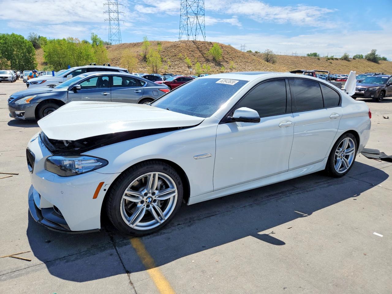 2015 Bmw 535 I Белый vin: WBA5B1C55FD919052