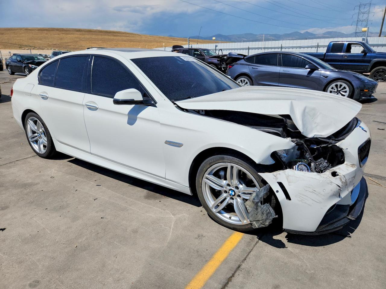 2015 Bmw 535 I Белый vin: WBA5B1C55FD919052