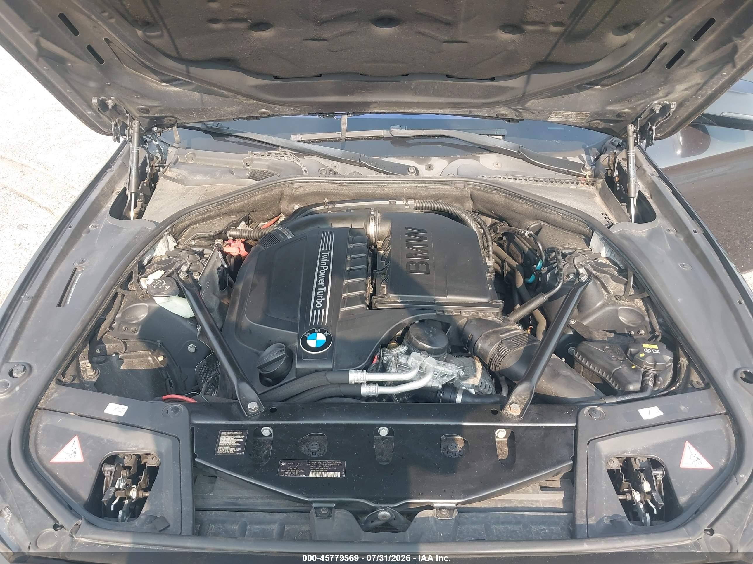 2014 Bmw 535i   Black vin: WBA5B1C56ED483956