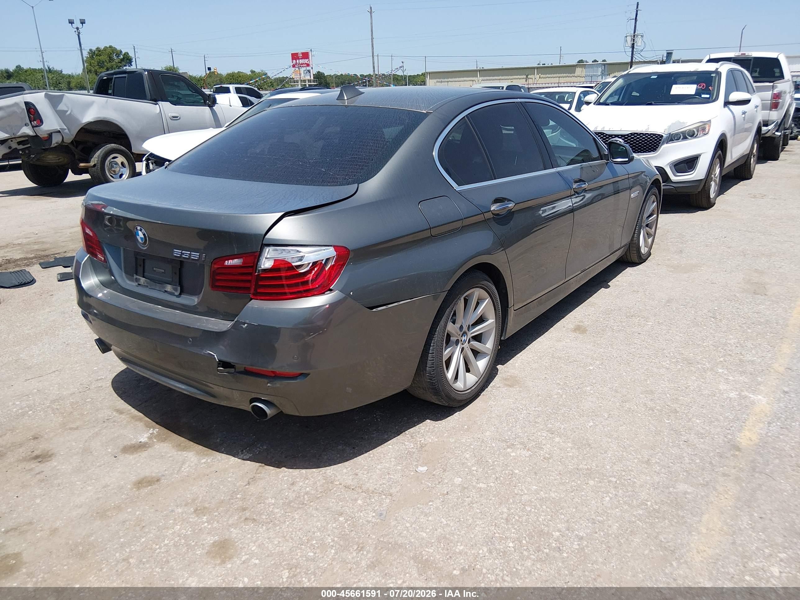 2015 Bmw 535i   Серый vin: WBA5B1C56FD918797