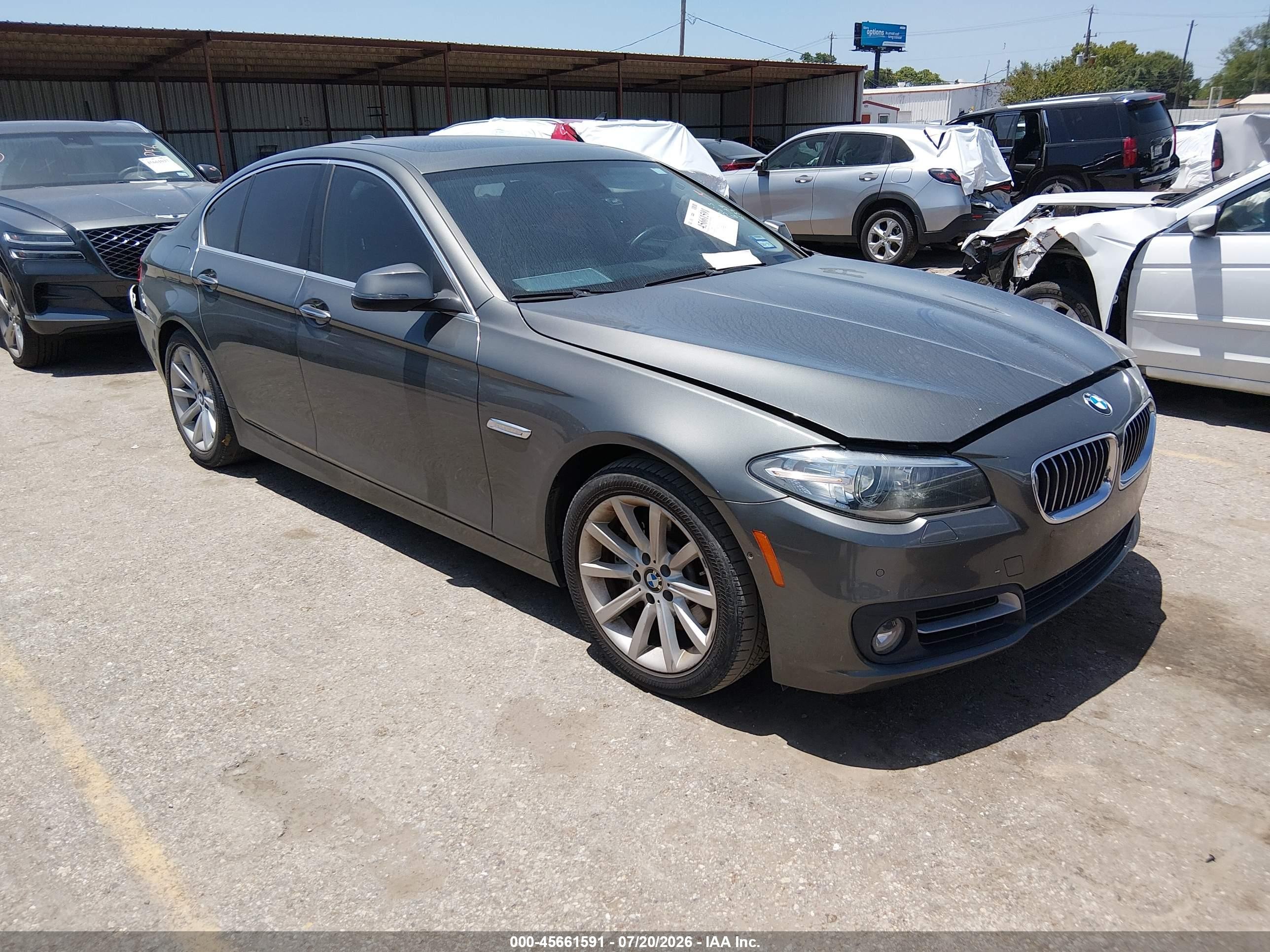 2015 Bmw 535i   Gray vin: WBA5B1C56FD918797
