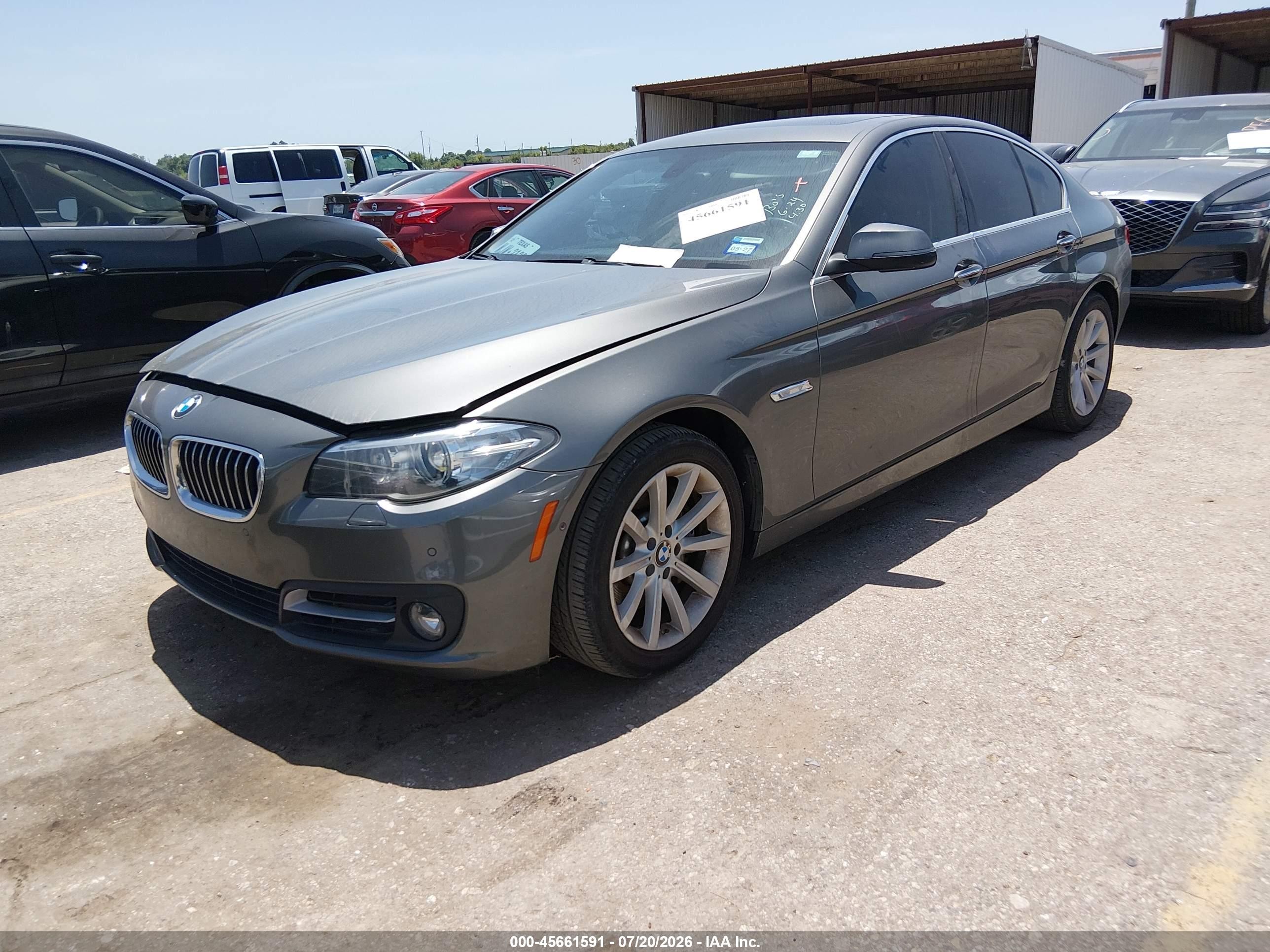 2015 Bmw 535i   Серый vin: WBA5B1C56FD918797