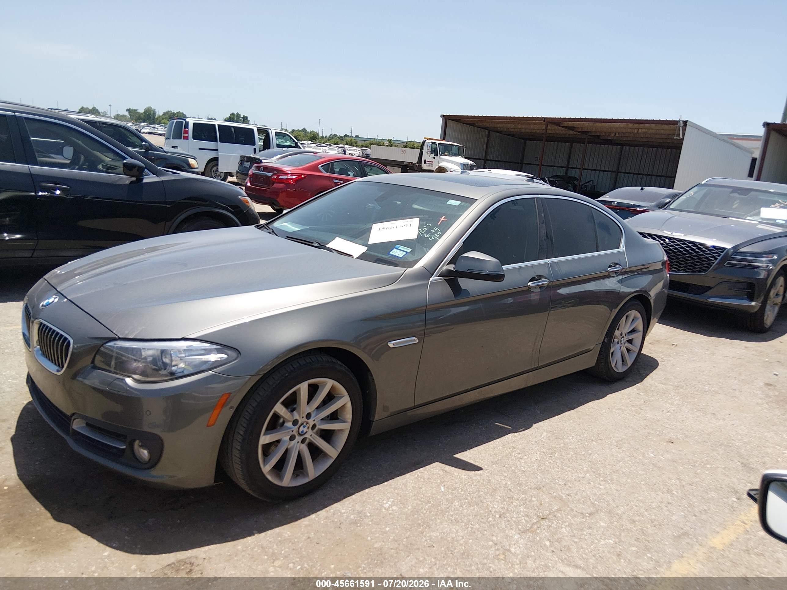 2015 Bmw 535i   Серый vin: WBA5B1C56FD918797