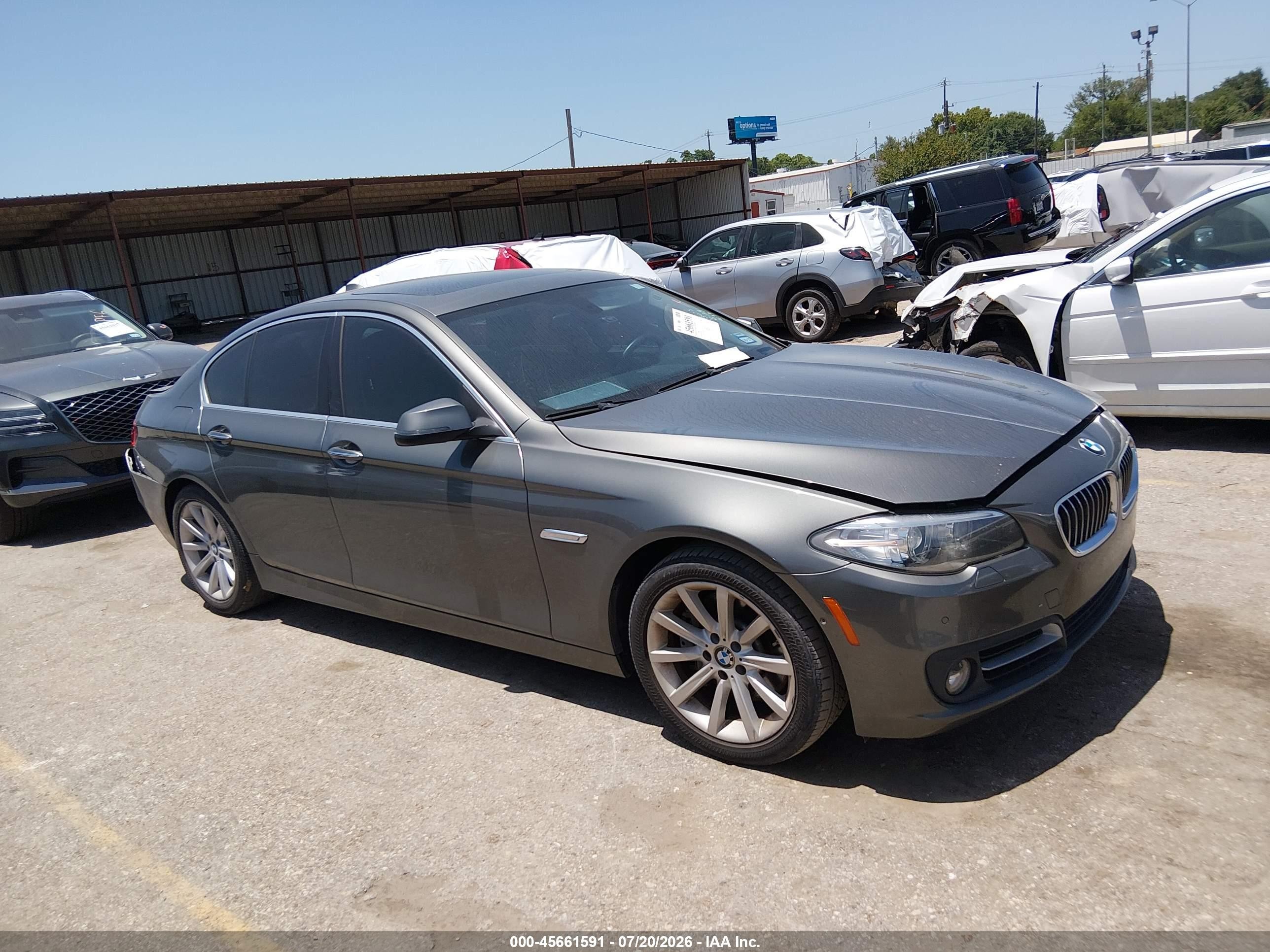 2015 Bmw 535i   Серый vin: WBA5B1C56FD918797