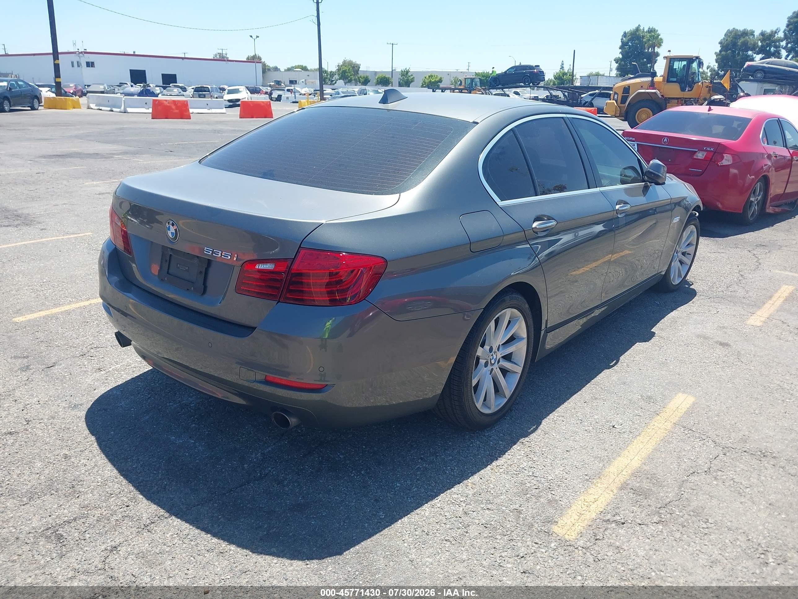 2015 Bmw 535i   Gray vin: WBA5B1C56FD922526