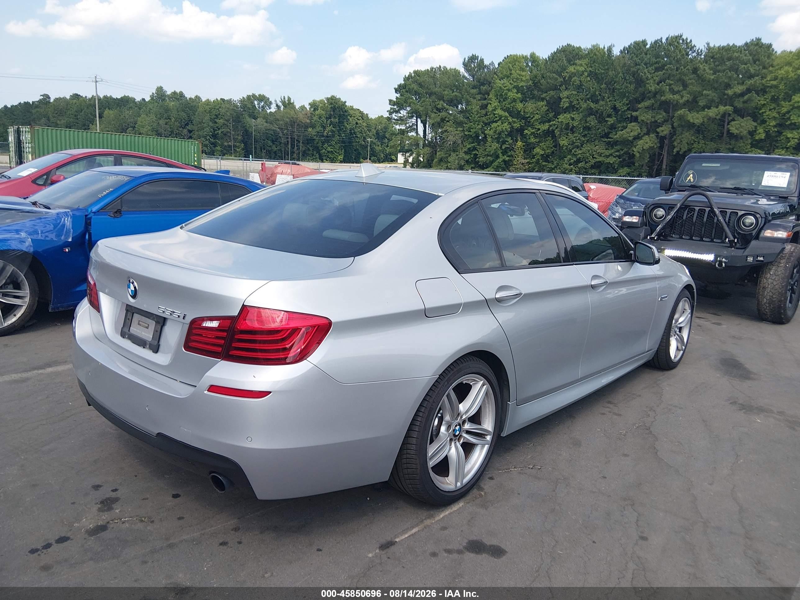 2015 Bmw 535i   Silver vin: WBA5B1C56FG127152