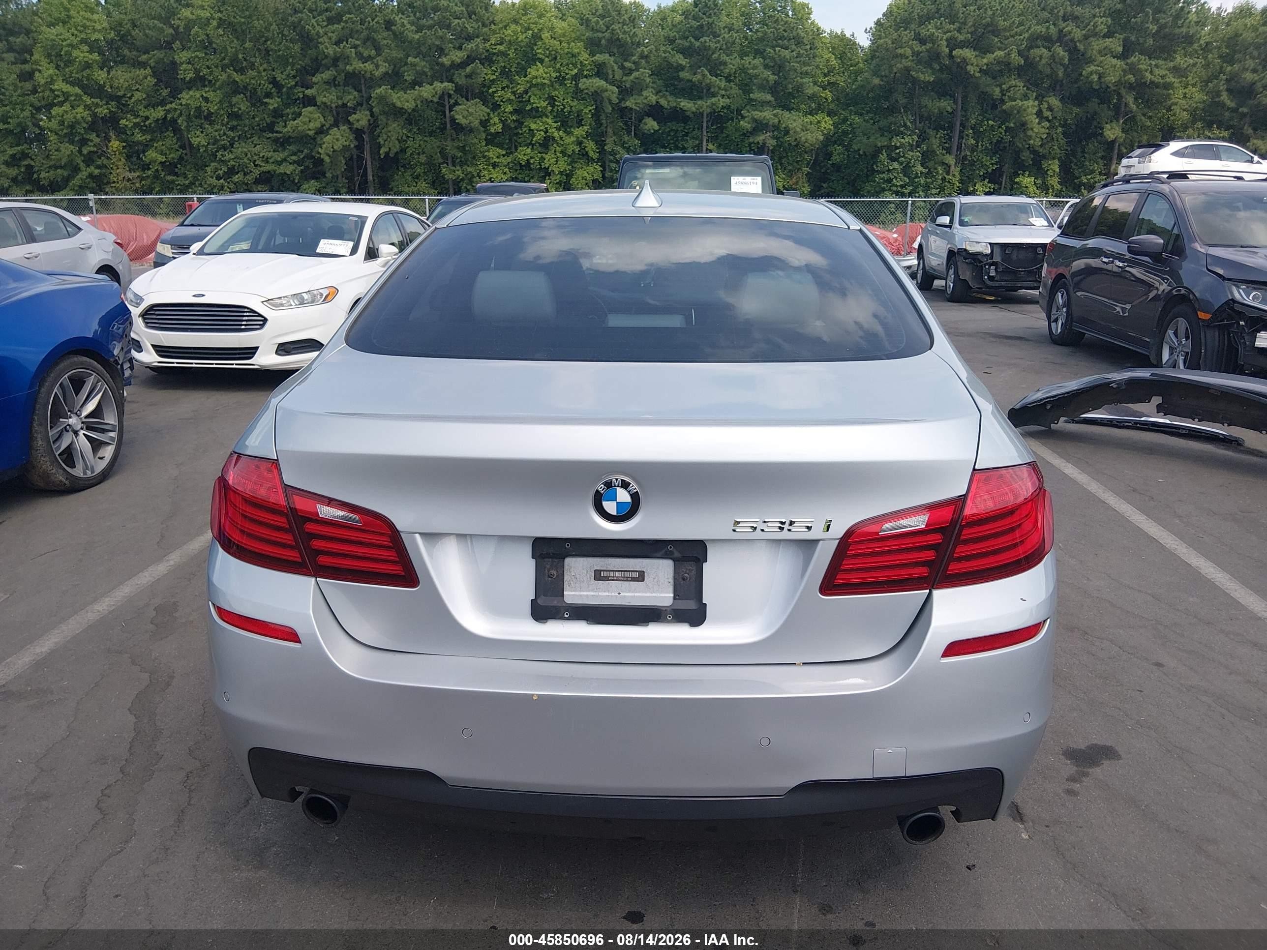 2015 Bmw 535i   Silver vin: WBA5B1C56FG127152