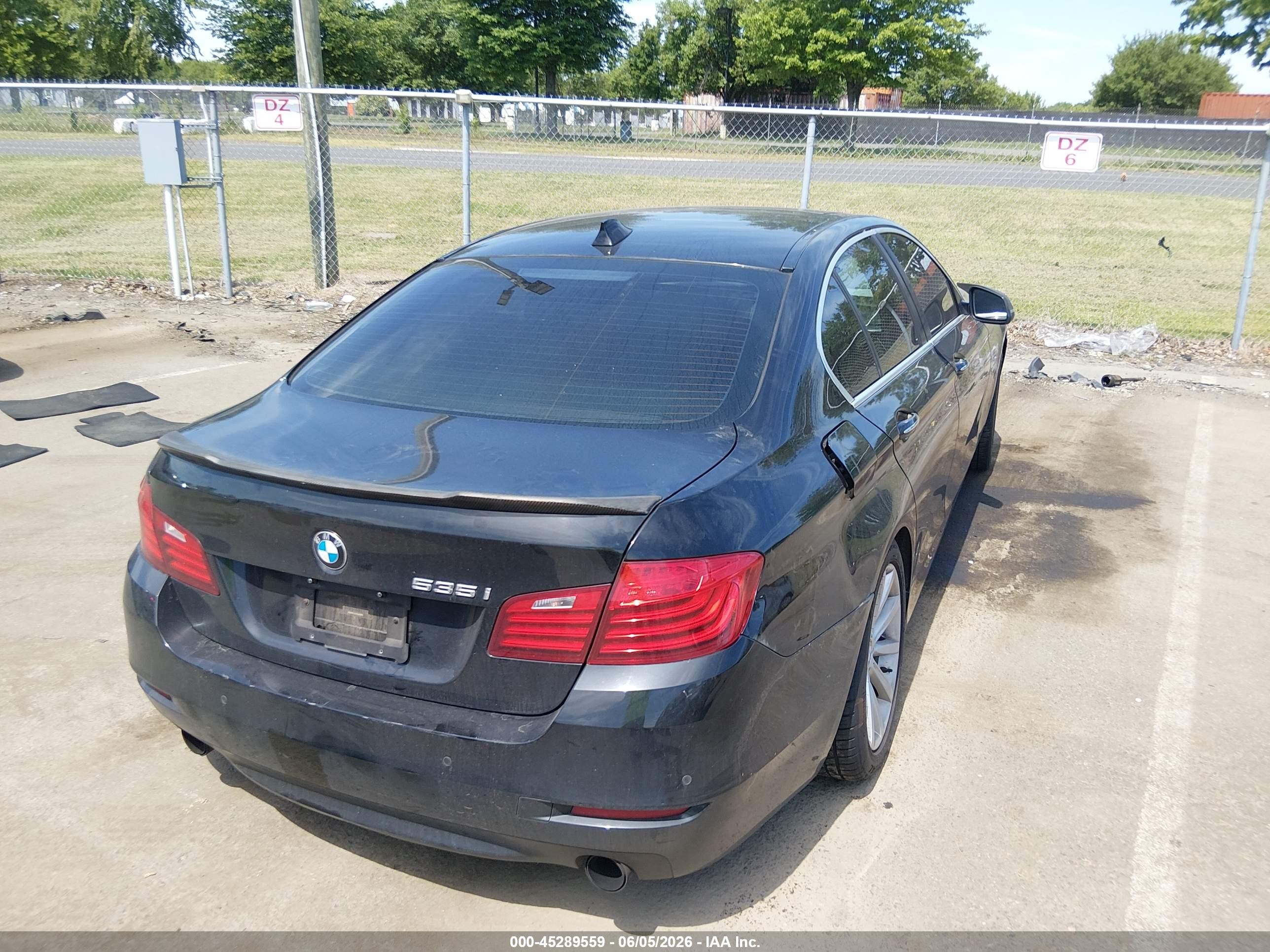 2014 Bmw 535i   Black vin: WBA5B1C57ED483805