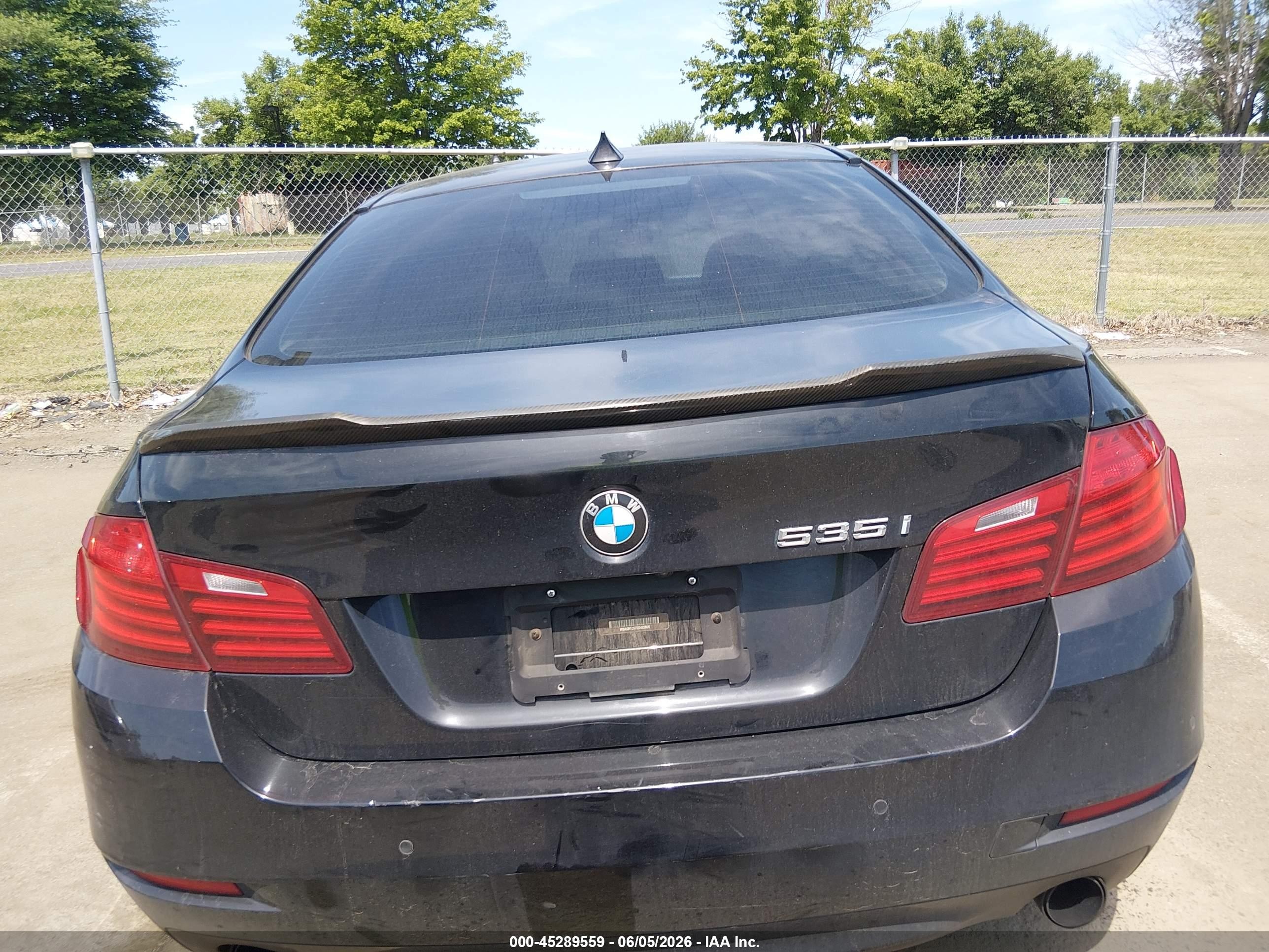 2014 Bmw 535i   Black vin: WBA5B1C57ED483805