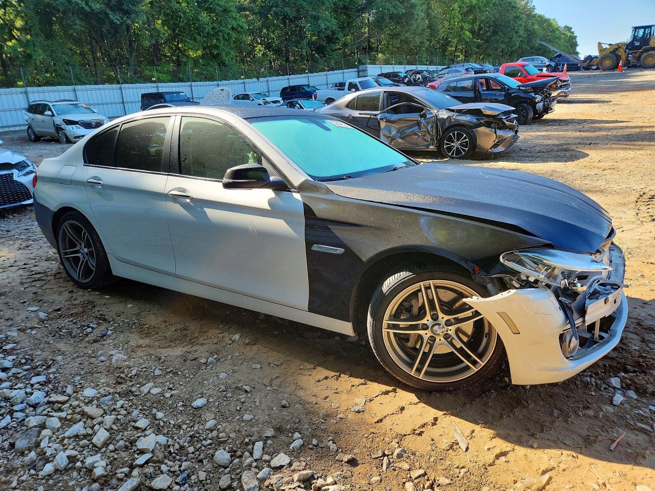 2015 Bmw 535 I White vin: WBA5B1C57FD921711