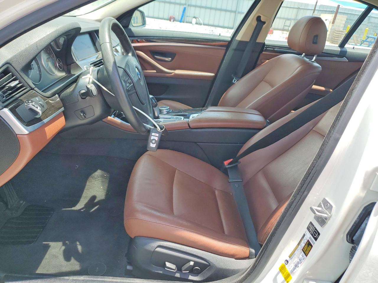 2014 Bmw 535 I White vin: WBA5B1C58ED481514