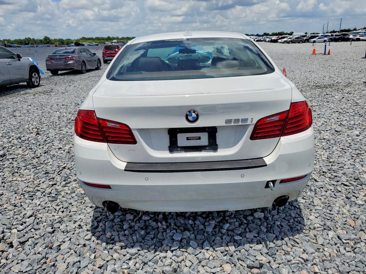 2014 Bmw 535 I White vin: WBA5B1C58ED481514