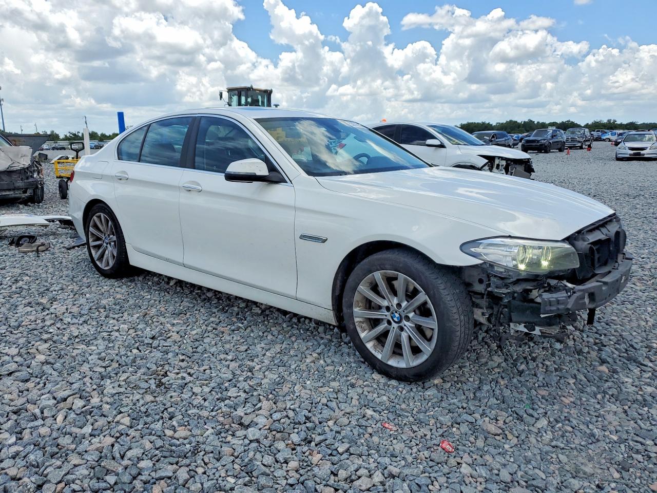 2014 Bmw 535 I White vin: WBA5B1C58ED481514