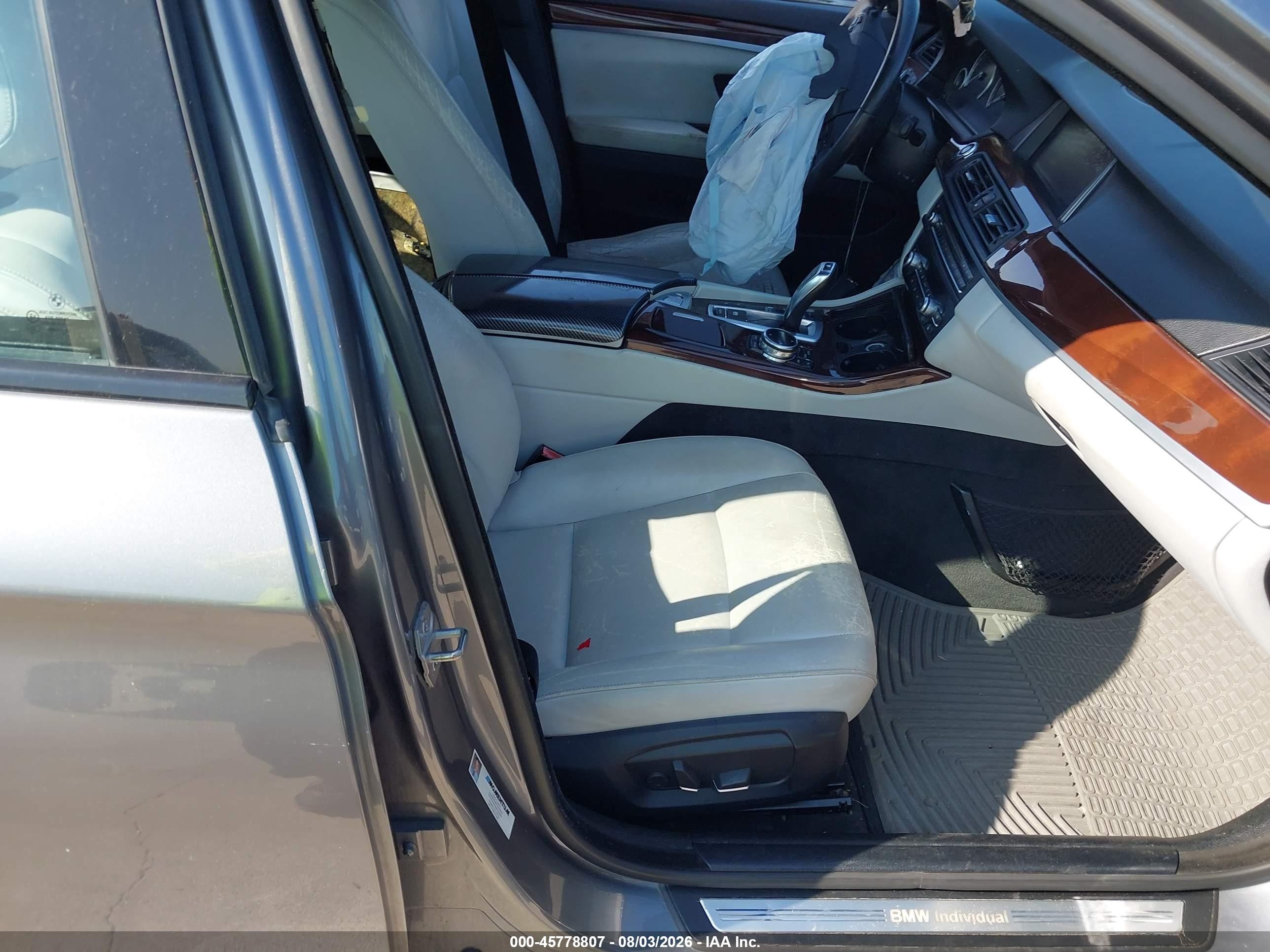 2014 Bmw 535i   Gray vin: WBA5B1C59ED475852
