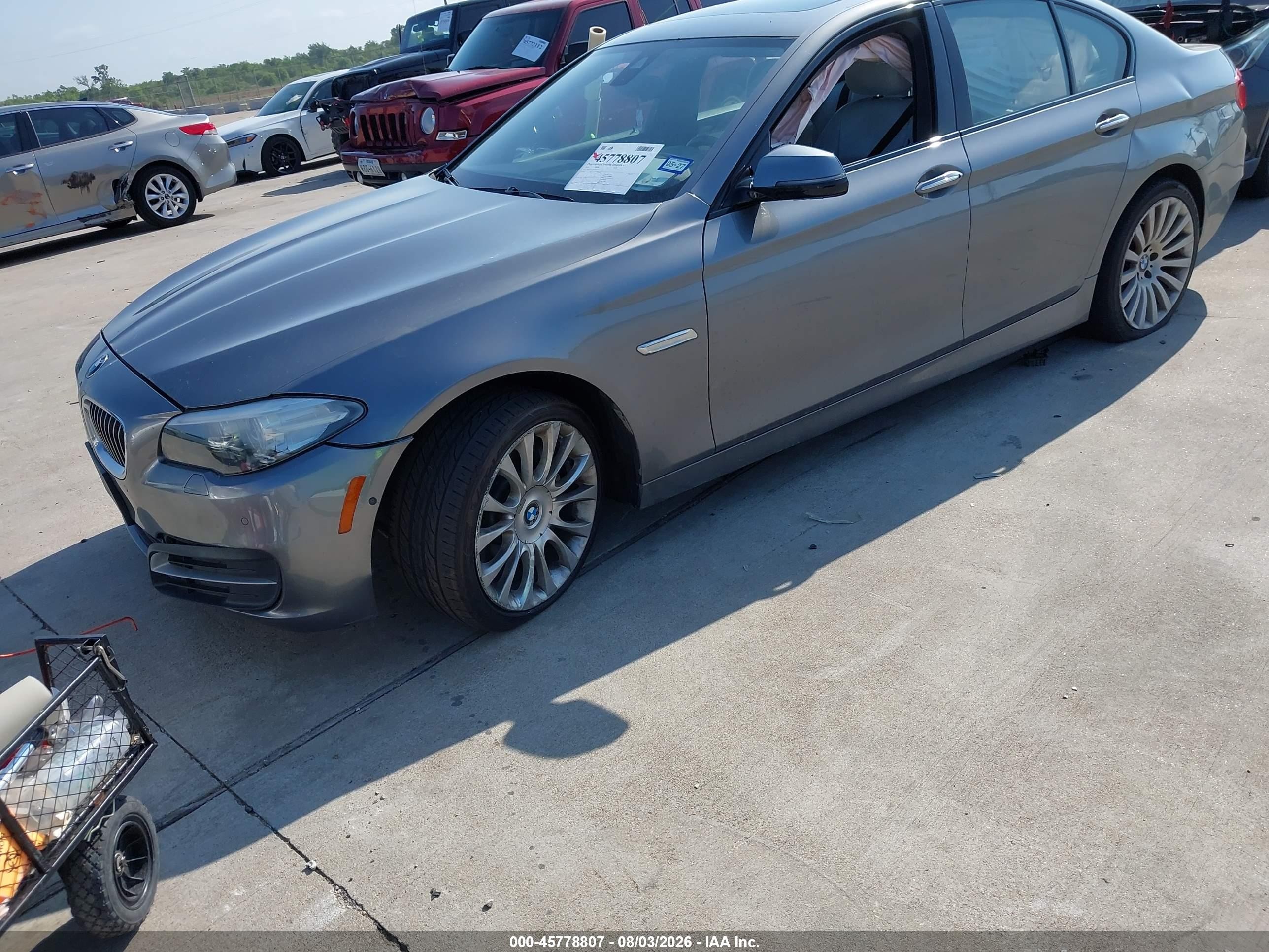 2014 Bmw 535i   Gray vin: WBA5B1C59ED475852