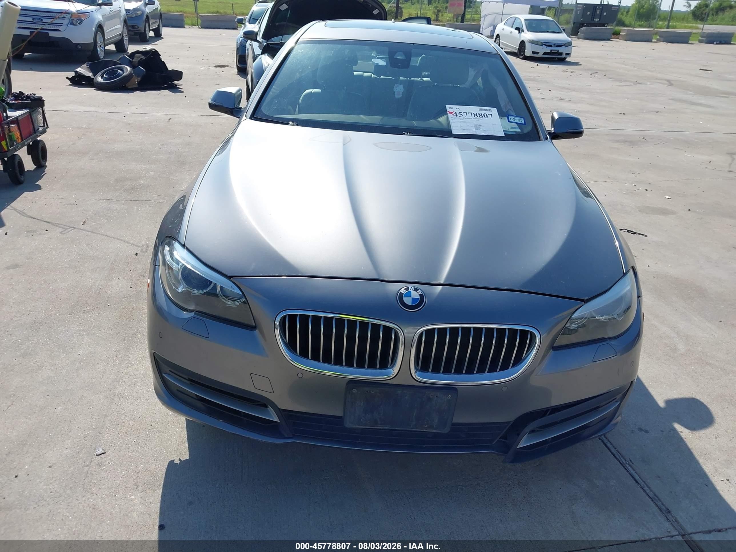 2014 Bmw 535i   Gray vin: WBA5B1C59ED475852