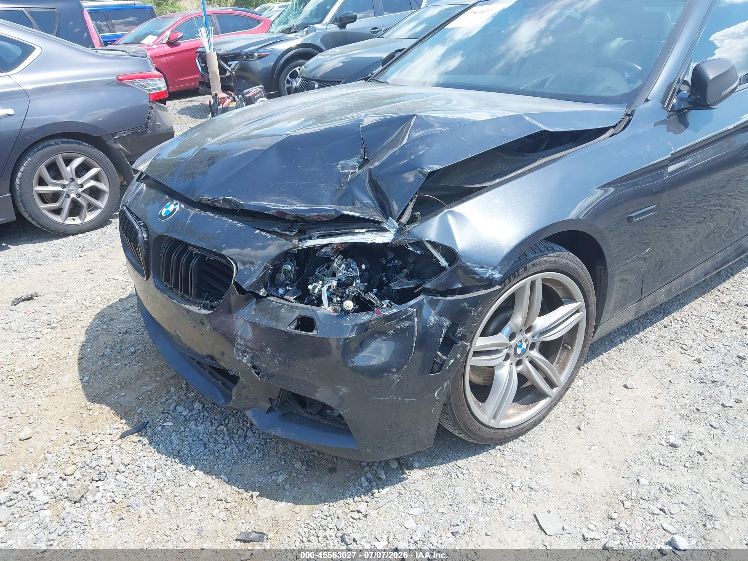 2014 Bmw 535i   Gray vin: WBA5B1C59ED481246