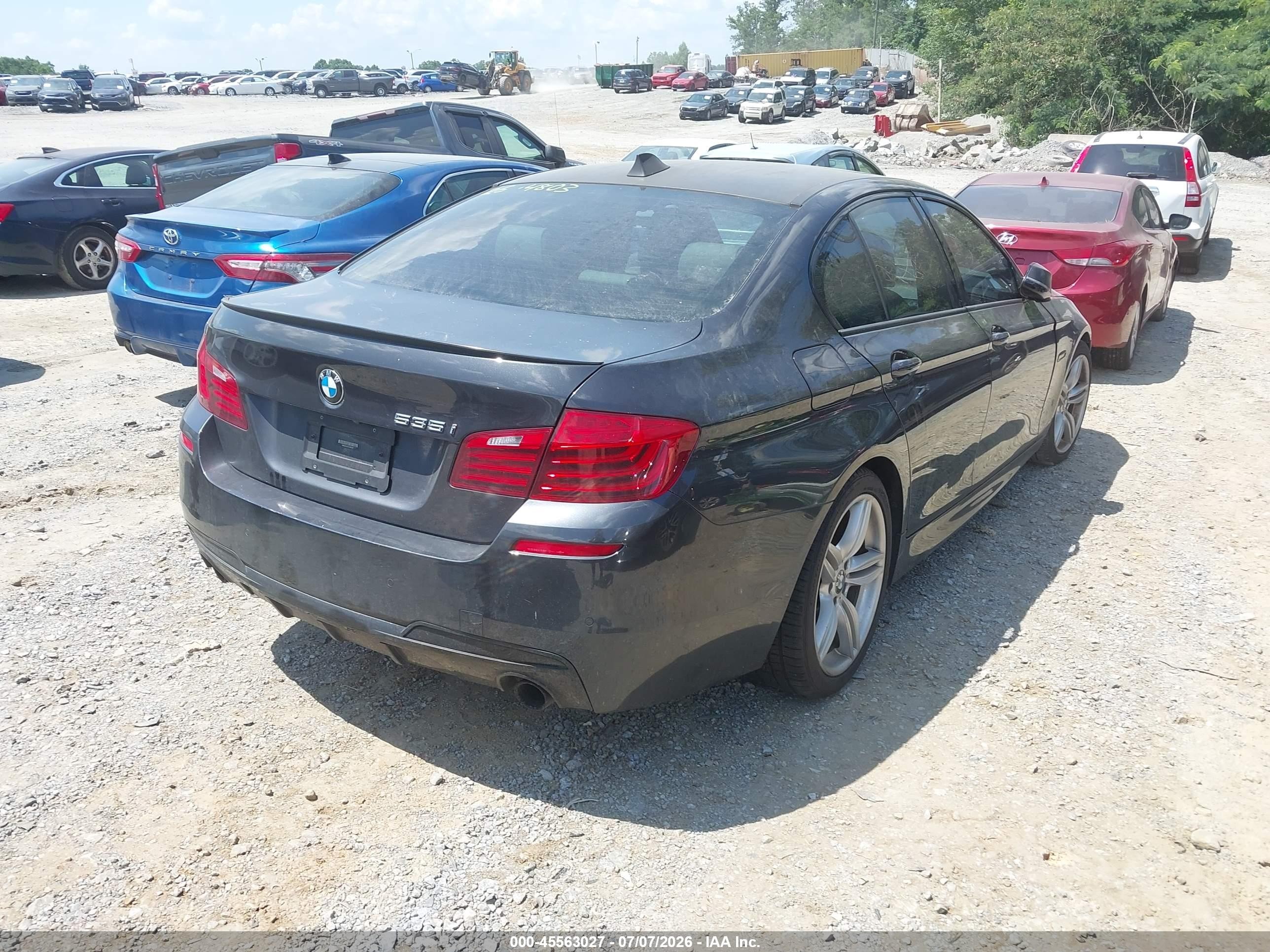 2014 Bmw 535i   Gray vin: WBA5B1C59ED481246