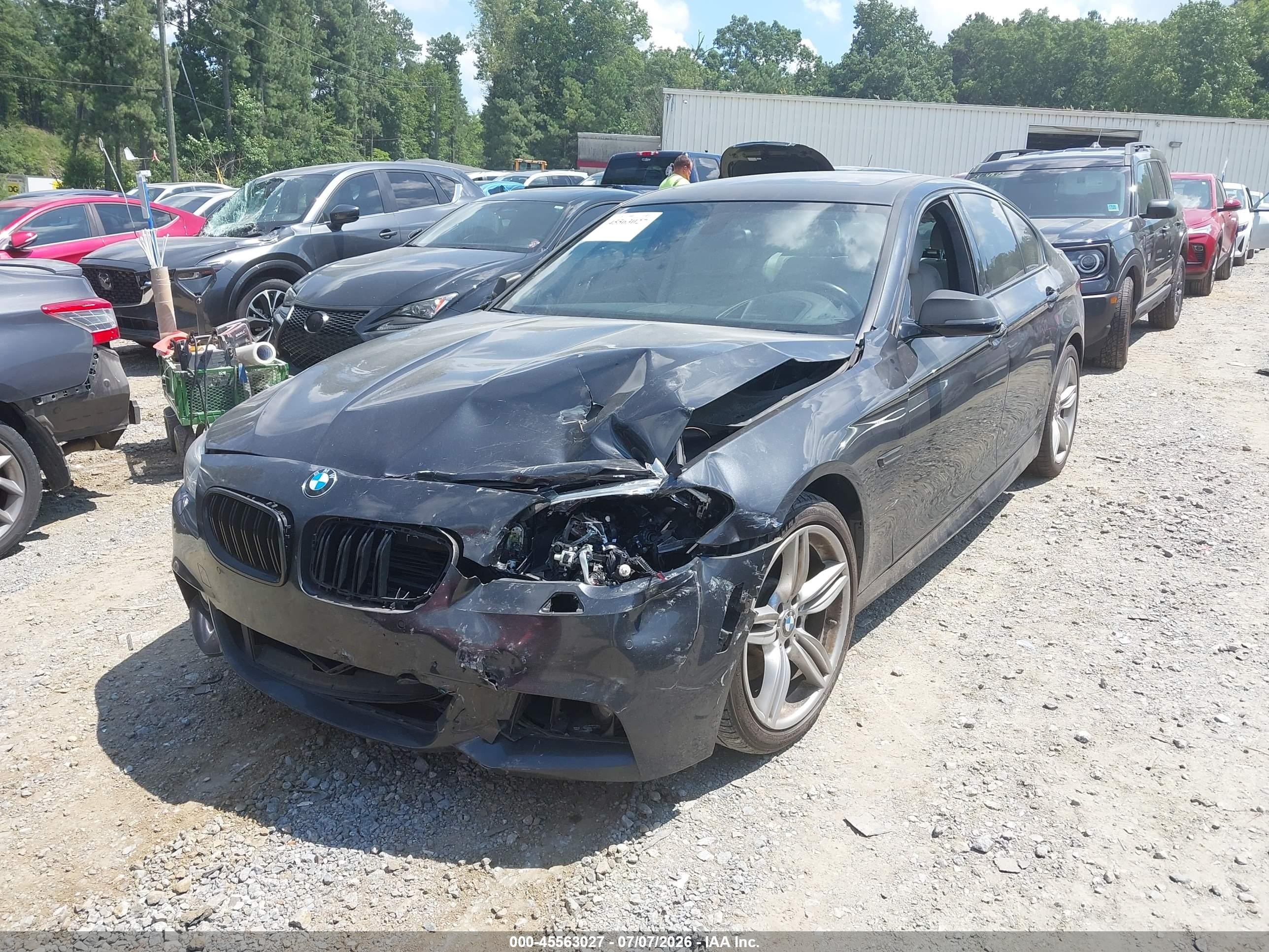 2014 Bmw 535i   Gray vin: WBA5B1C59ED481246