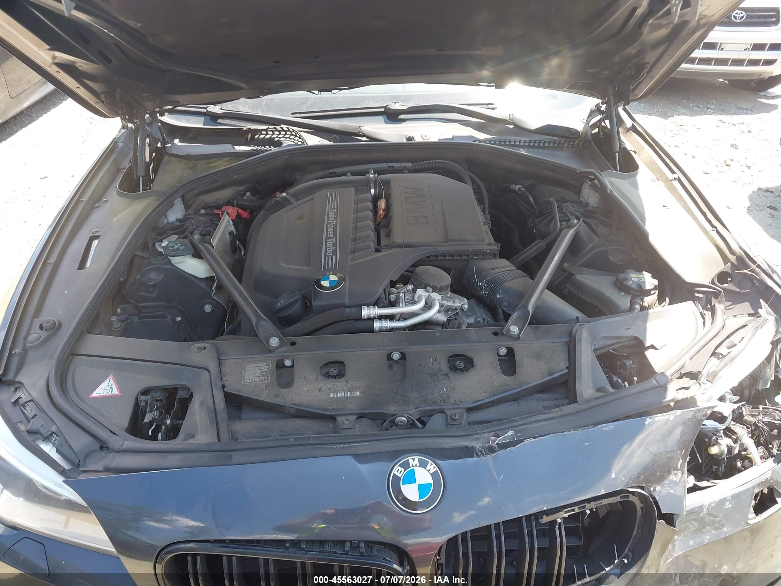 2014 Bmw 535i   Gray vin: WBA5B1C59ED481246