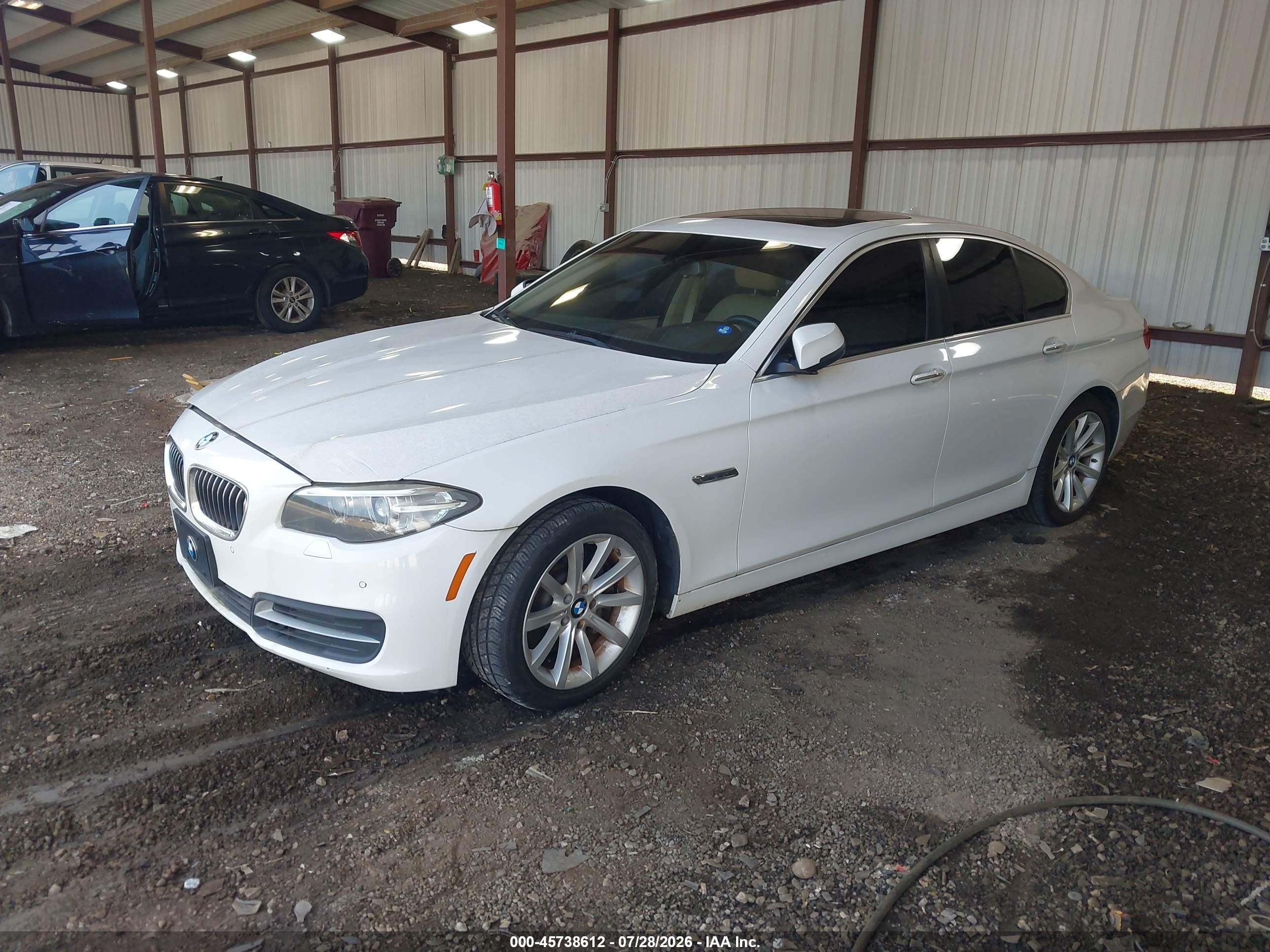 2014 Bmw 535i   Белый vin: WBA5B1C59ED481330