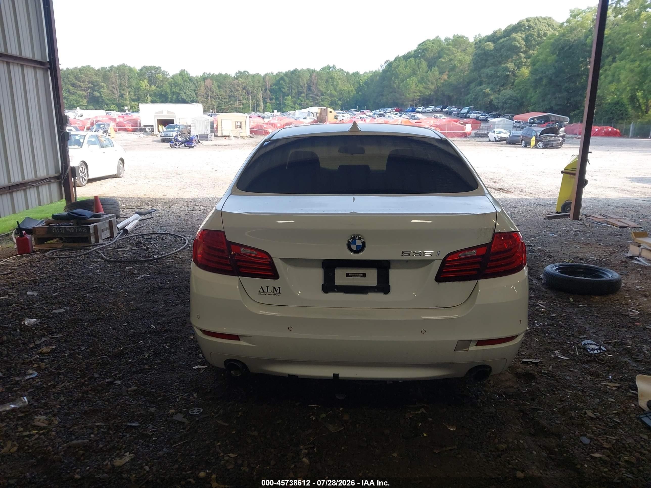 2014 Bmw 535i   Белый vin: WBA5B1C59ED481330