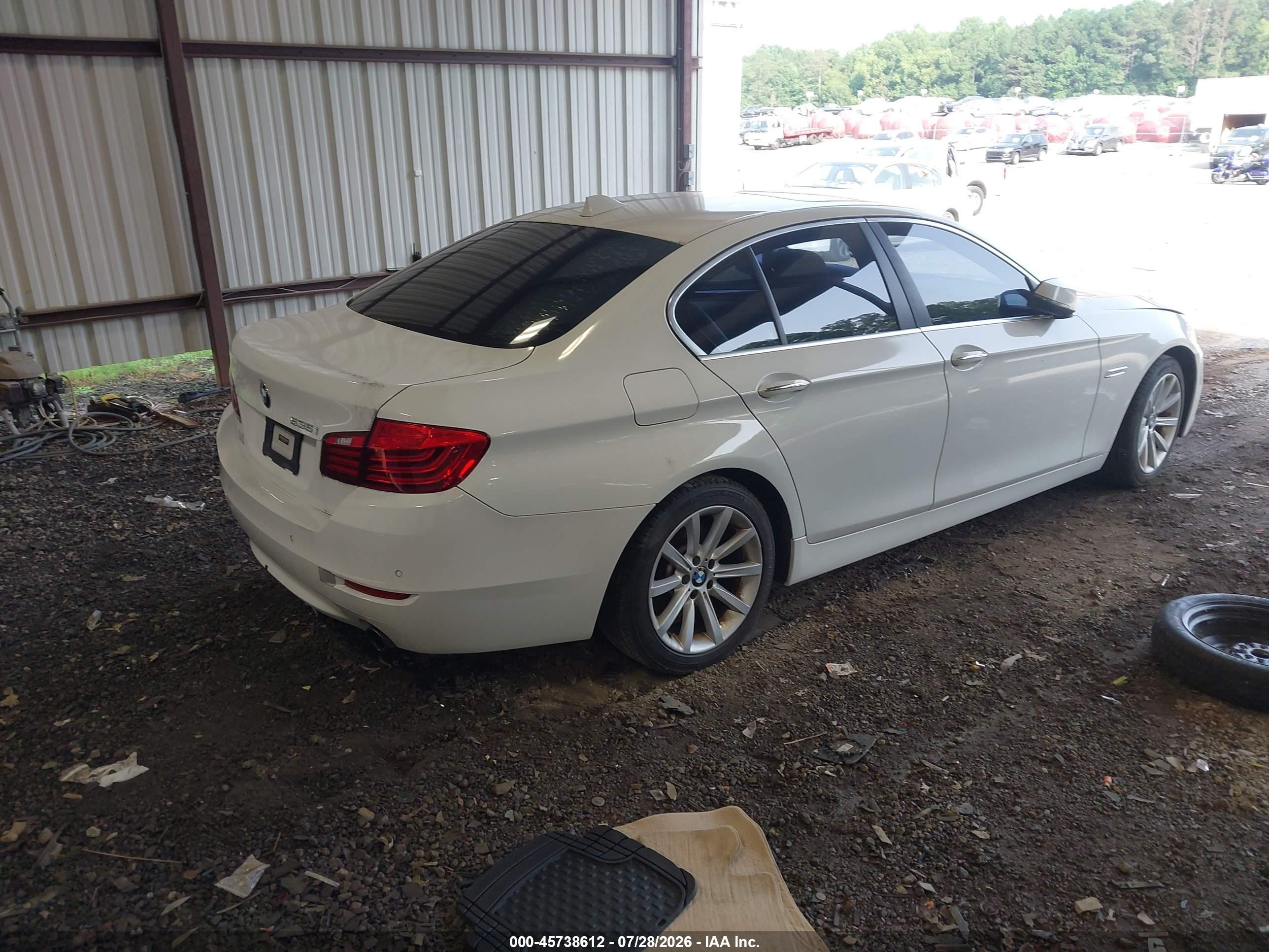 2014 Bmw 535i   Белый vin: WBA5B1C59ED481330
