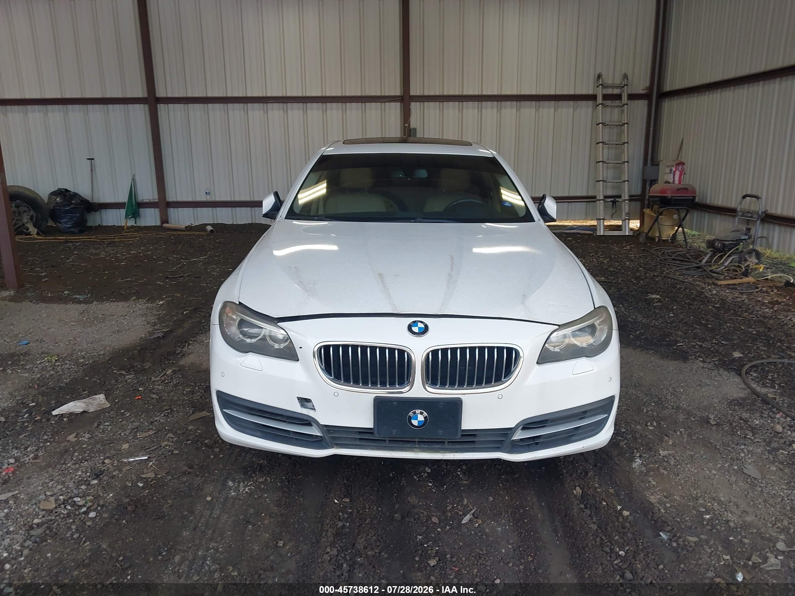 2014 Bmw 535i   Белый vin: WBA5B1C59ED481330