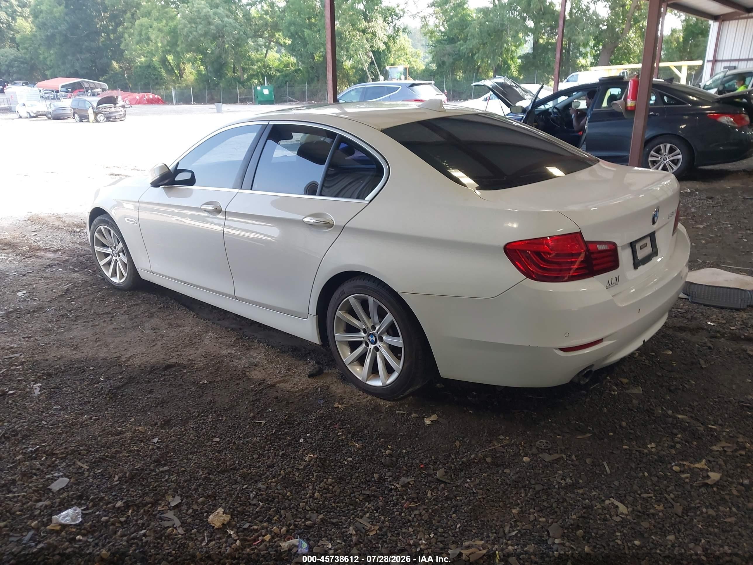 2014 Bmw 535i   Белый vin: WBA5B1C59ED481330