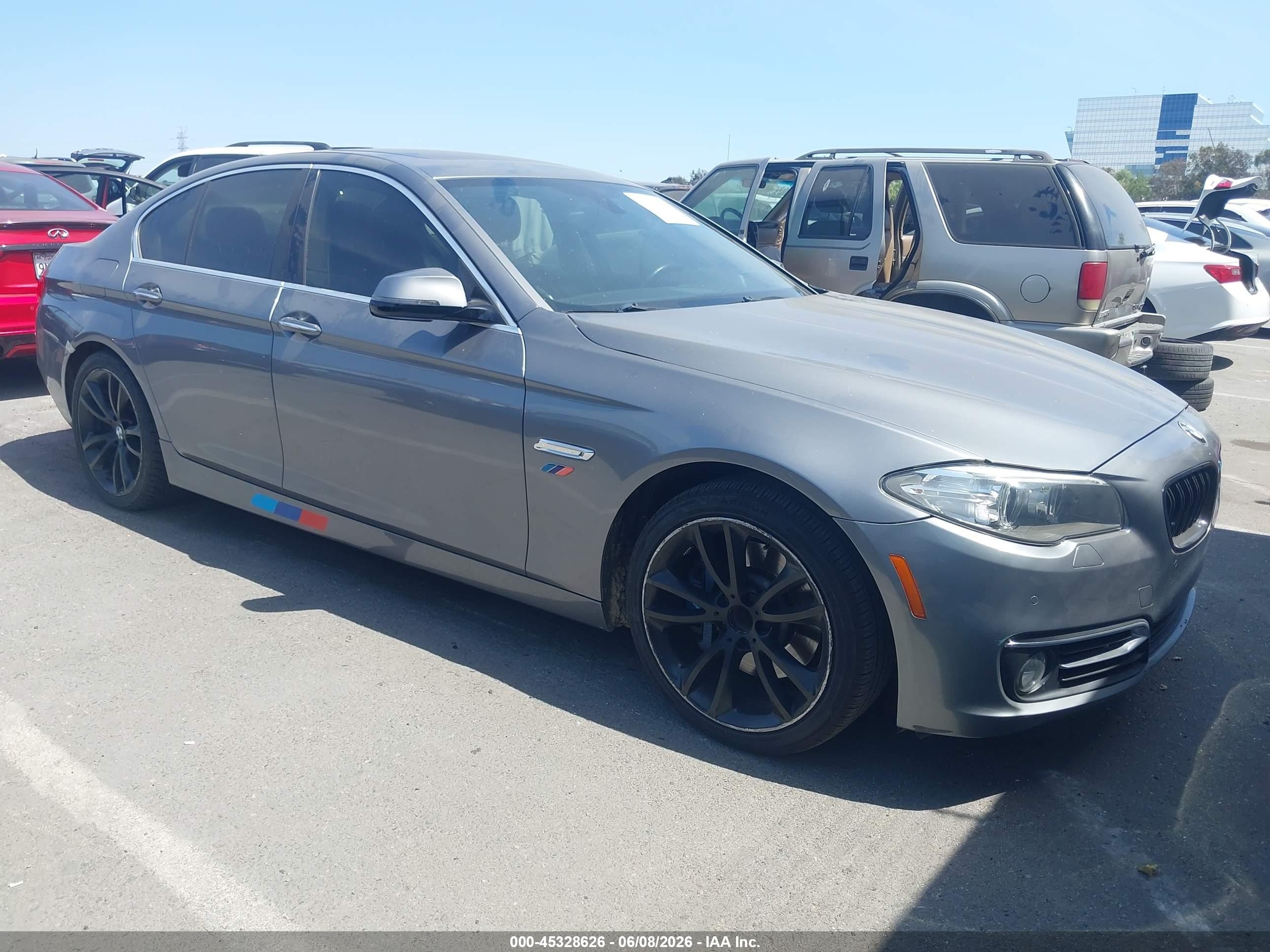 2015 Bmw 535i Silver vin: WBA5B1C59FD920608