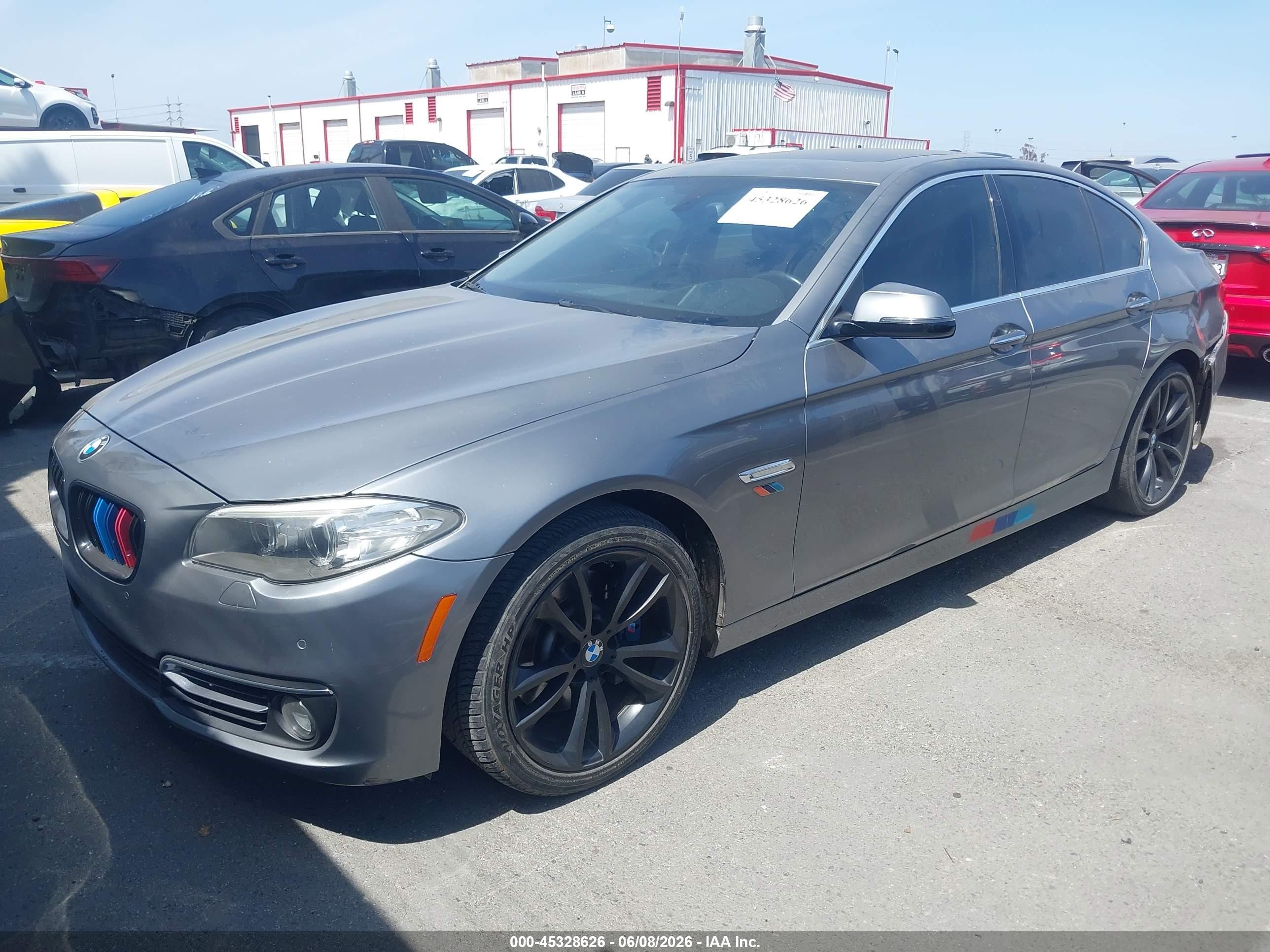 2015 Bmw 535i Silver vin: WBA5B1C59FD920608