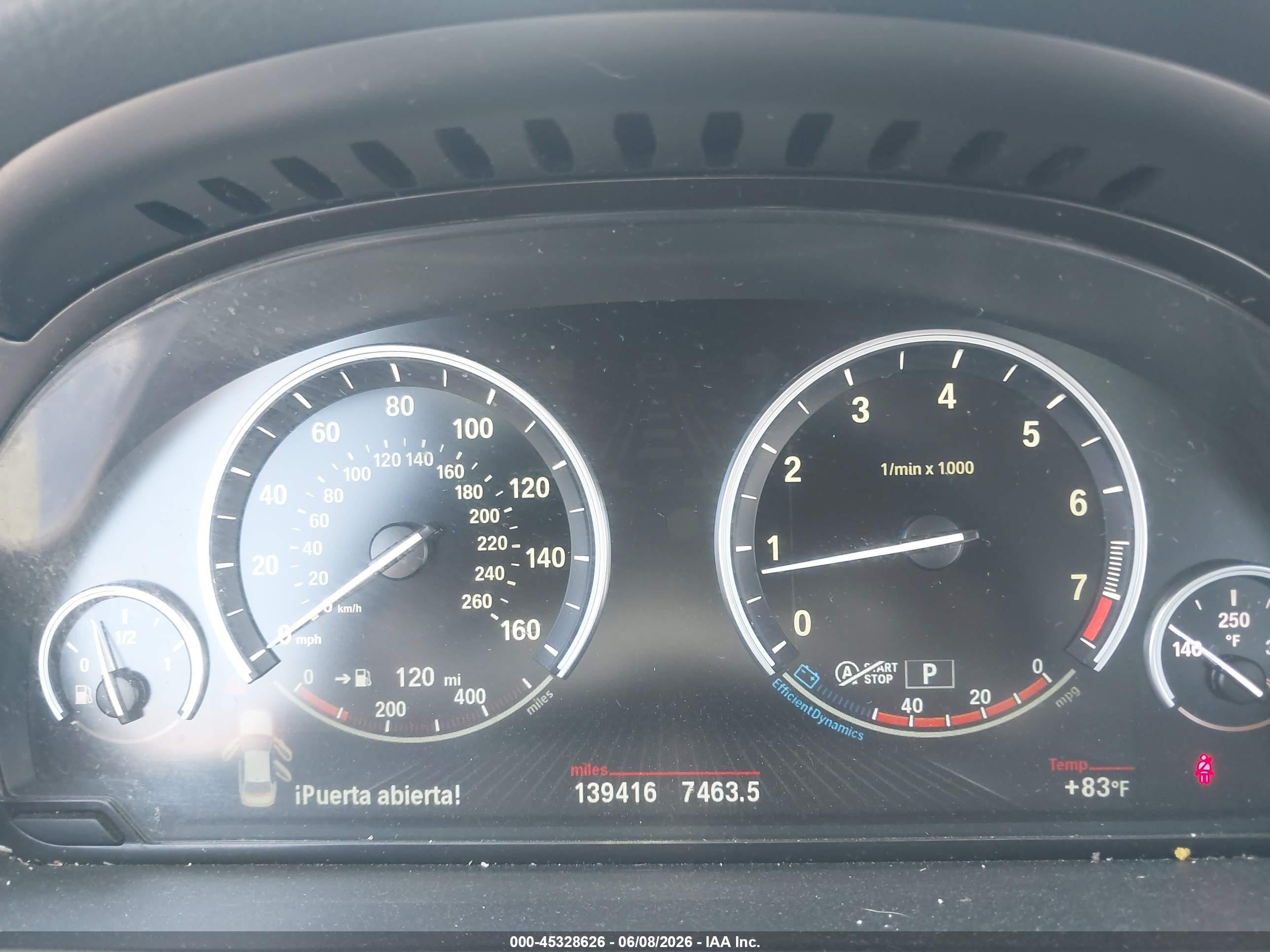 2015 Bmw 535i Silver vin: WBA5B1C59FD920608