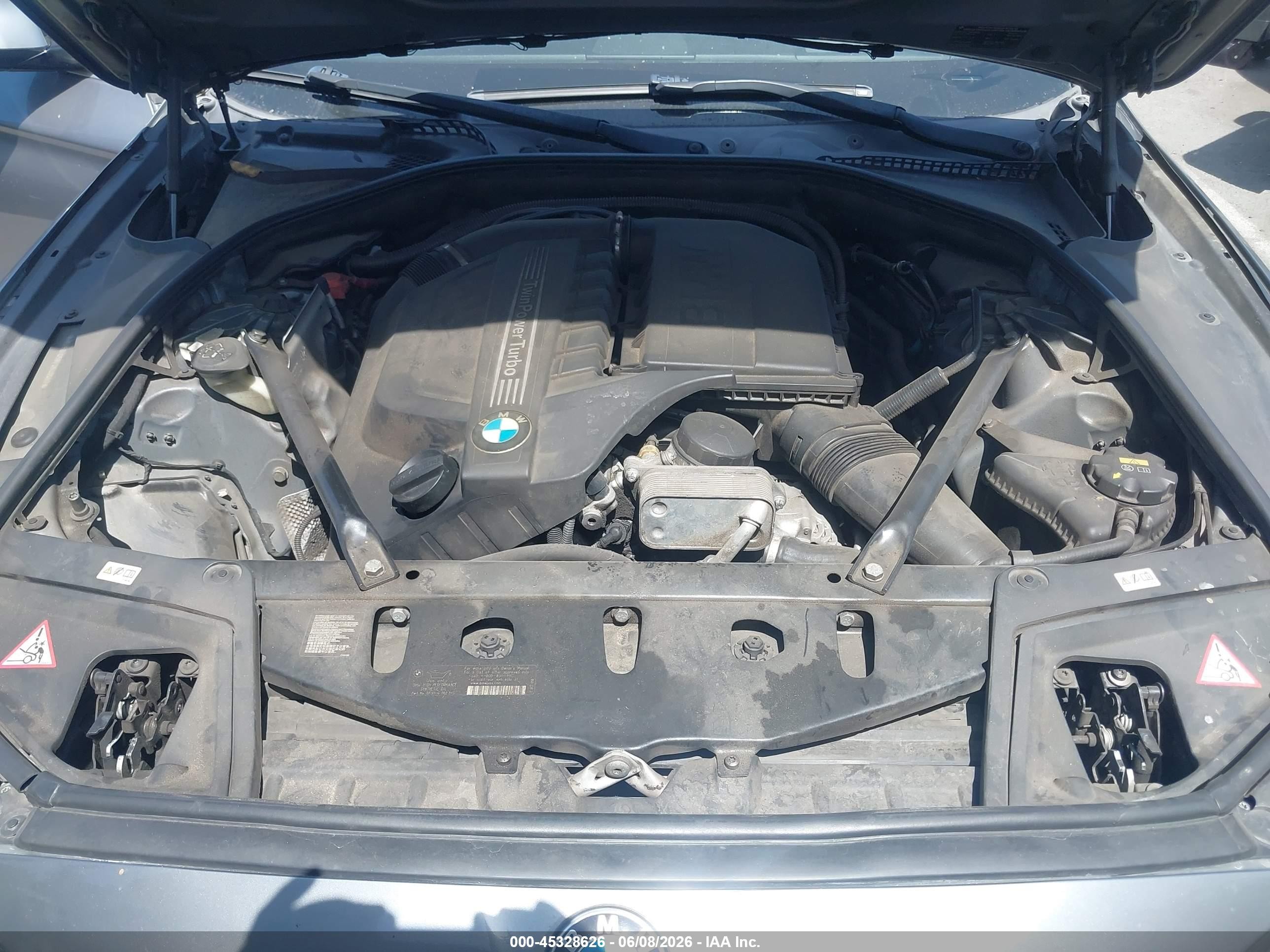 2015 Bmw 535i Silver vin: WBA5B1C59FD920608