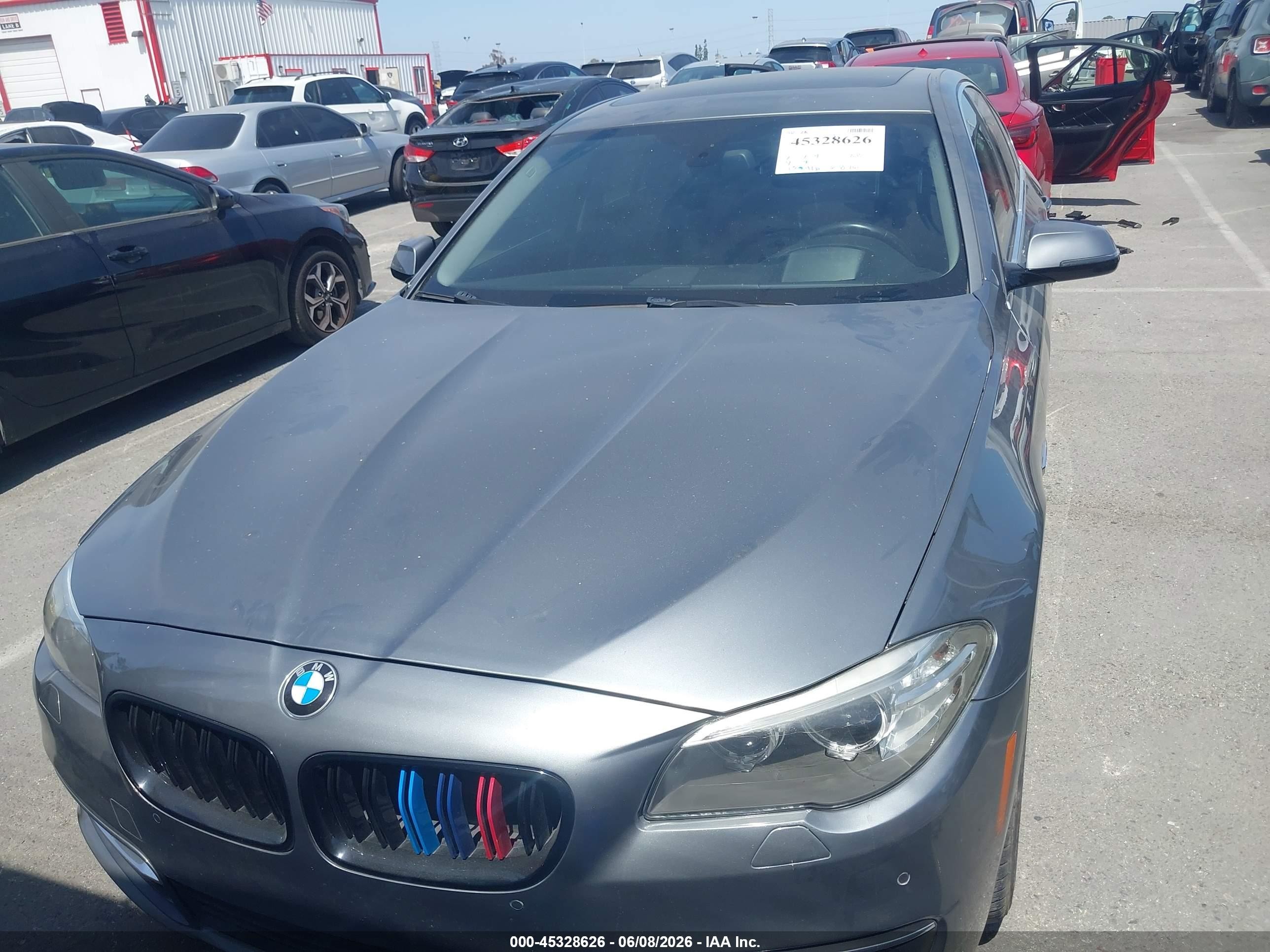2015 Bmw 535i Silver vin: WBA5B1C59FD920608